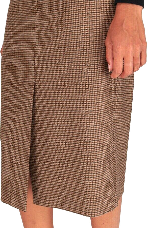 ✨ MAX MARA Brown Virgin WOOL and Cashmere Dress Usa2_ It36_ De32_ Uk4_ Fr34