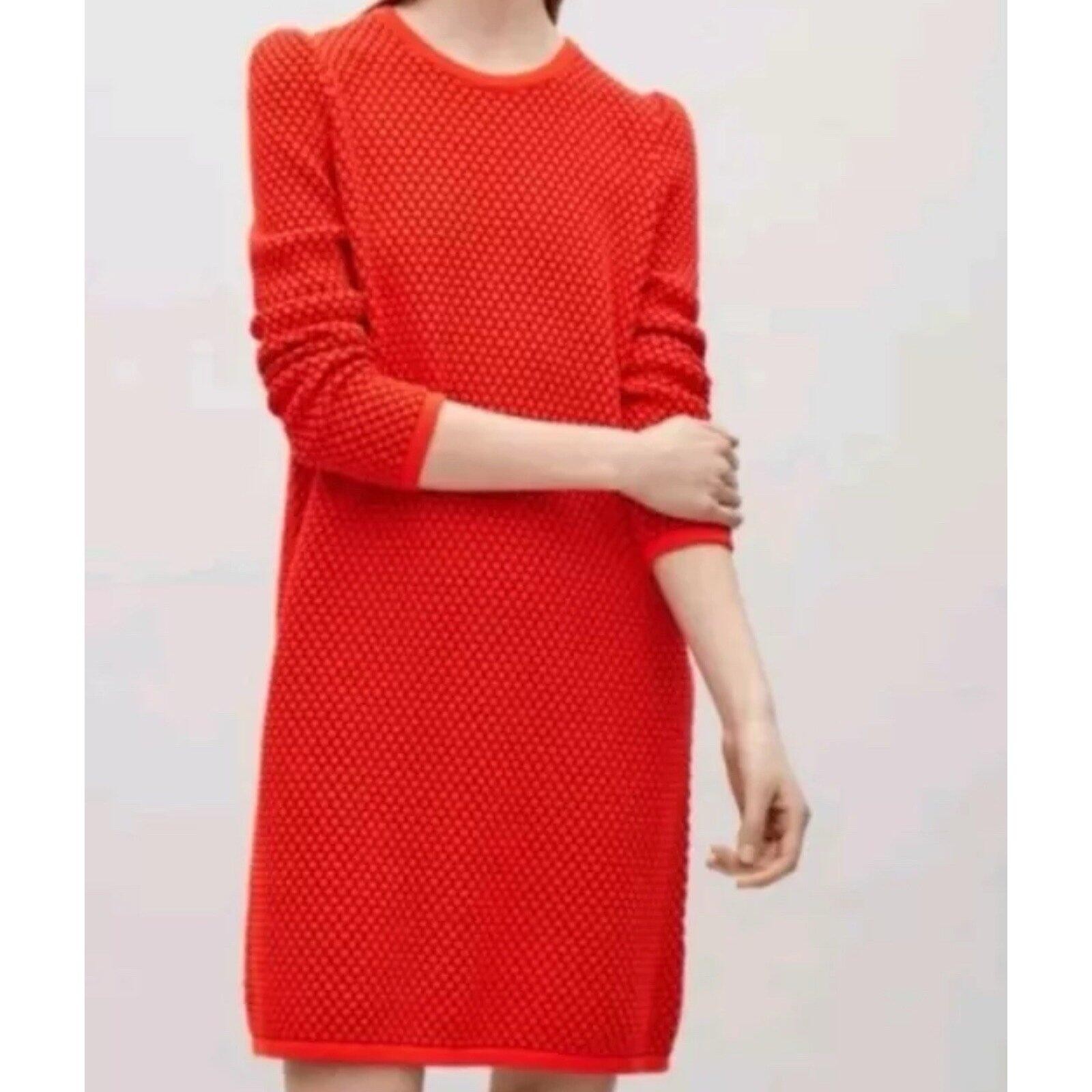 COS Red/Orange Sweater Dress
