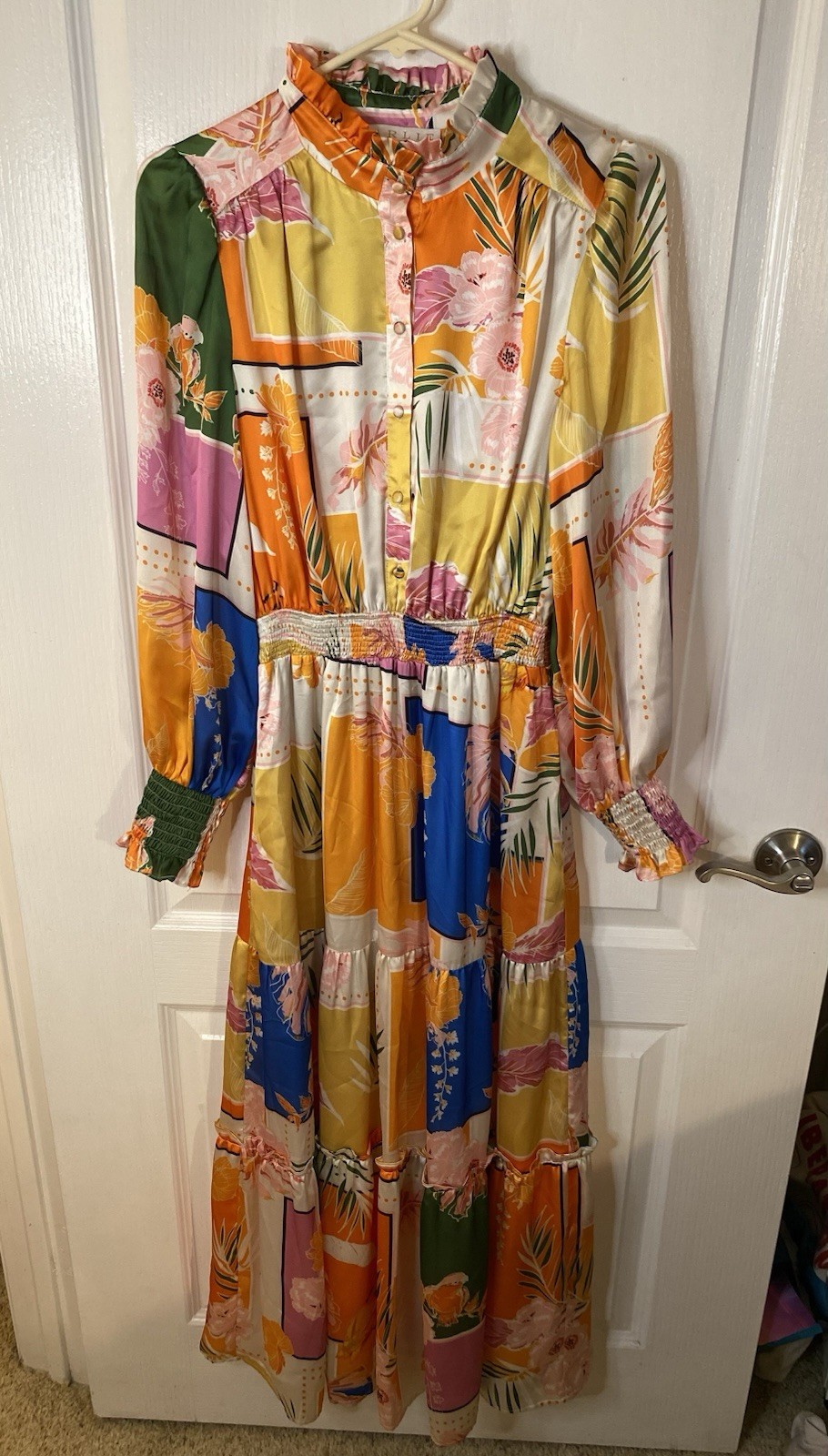Colorful Floral Maxi Dress Karlie Size S