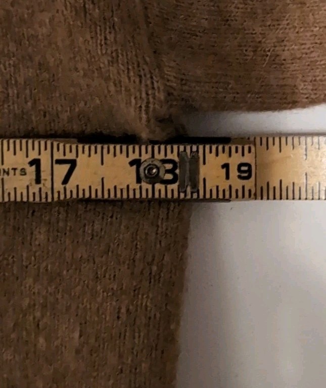 Esprit Sweater Dress Size L Camel Tan Cowl Neck Polyester Wool Acrylic