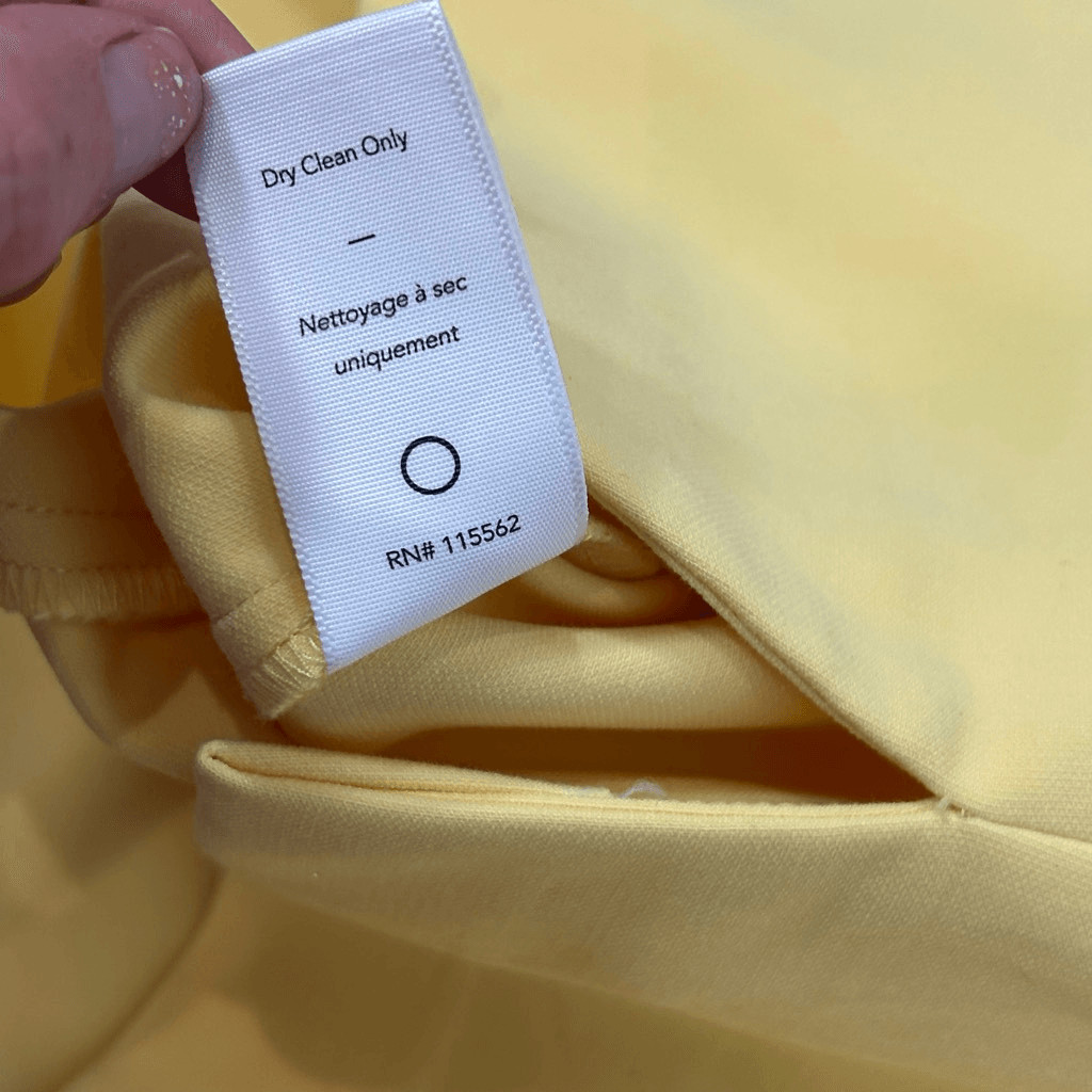 Likely Dress Pale Yellow Sleeveless Lined Side Slit V-Neck Mini Bodycon Sz 0 XS