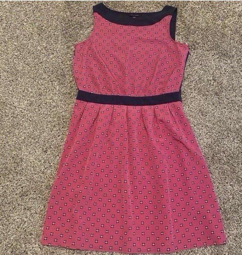 Tommy Hilfiger Sleeveles Lightweight Lined Side Zip Pink Dress Women’s Sz 12 EUC