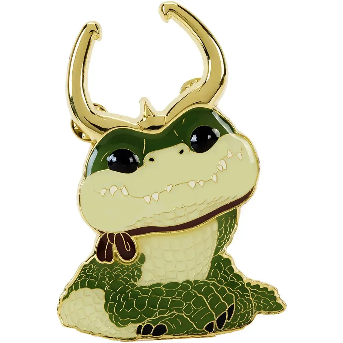 Marvel Studios [Loki] – Alligator Loki Pin Badge (Glows in the Dark, Enamel) – F