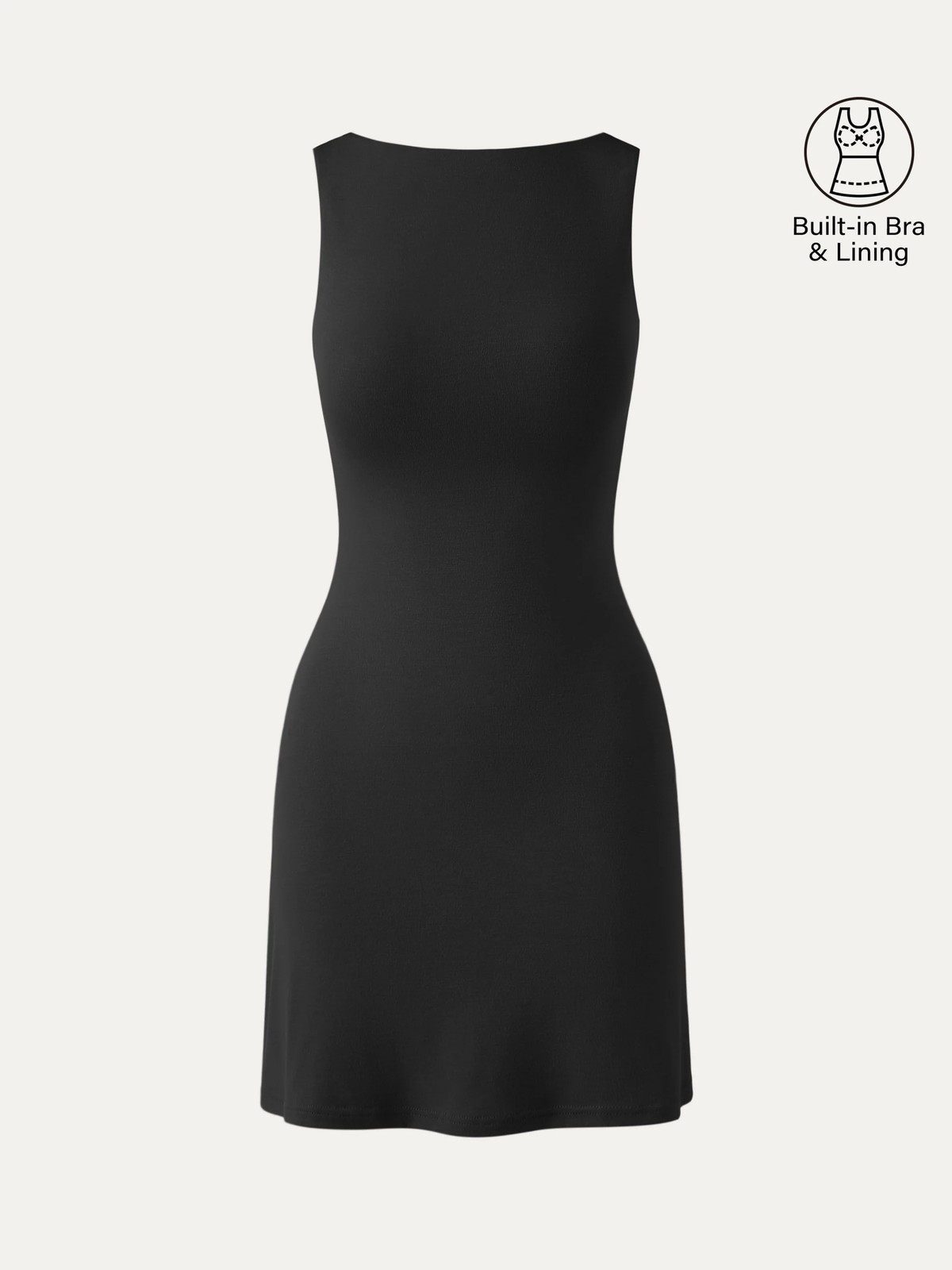 OGL Cooling Open Back Bandless Bra Mini Dress