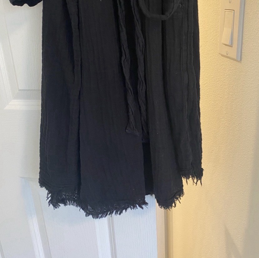 Michael Stars Button-Down Black Midi Dress Size XS