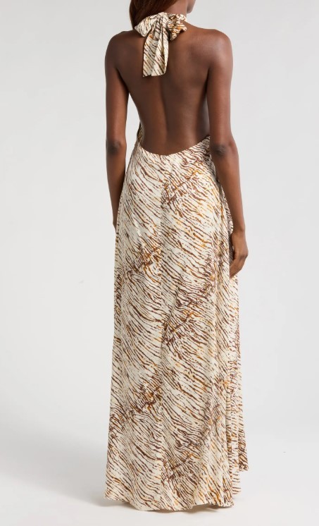 Elan Halter Maxi Dress MSRP $109