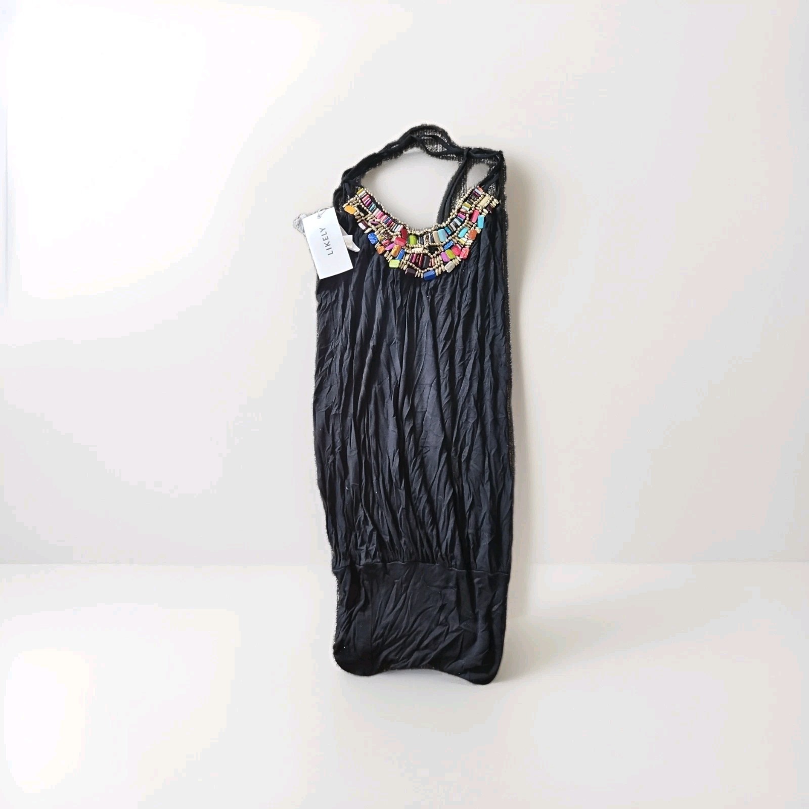 LIKELY Womens Tanner Dress With Decorative Neck Design…. 273