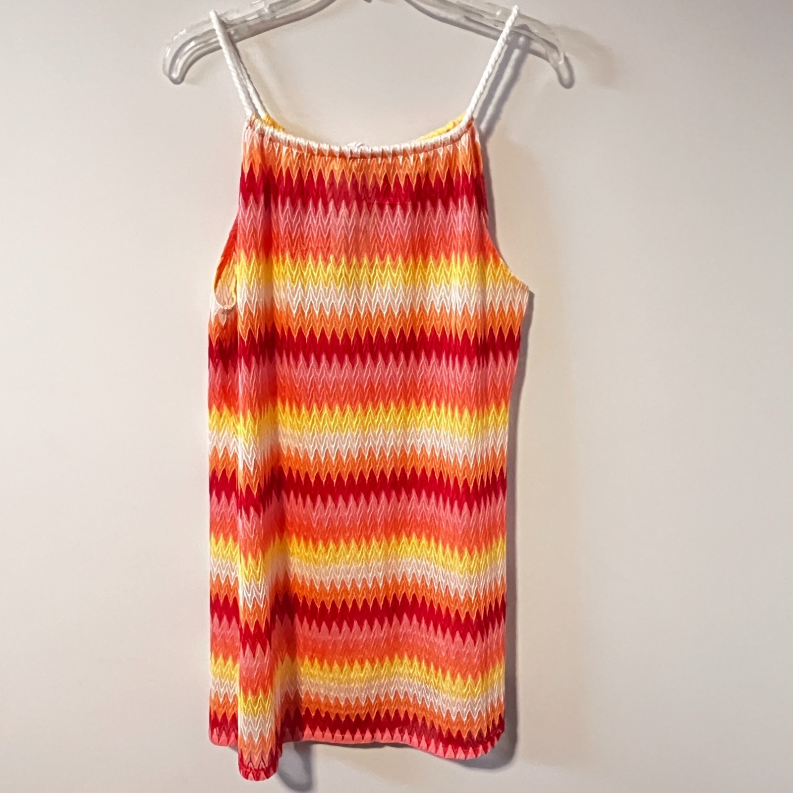 C & C California Knit Halter Sun Dress Swim Cover Up Mini Surfer Girl Beach Top