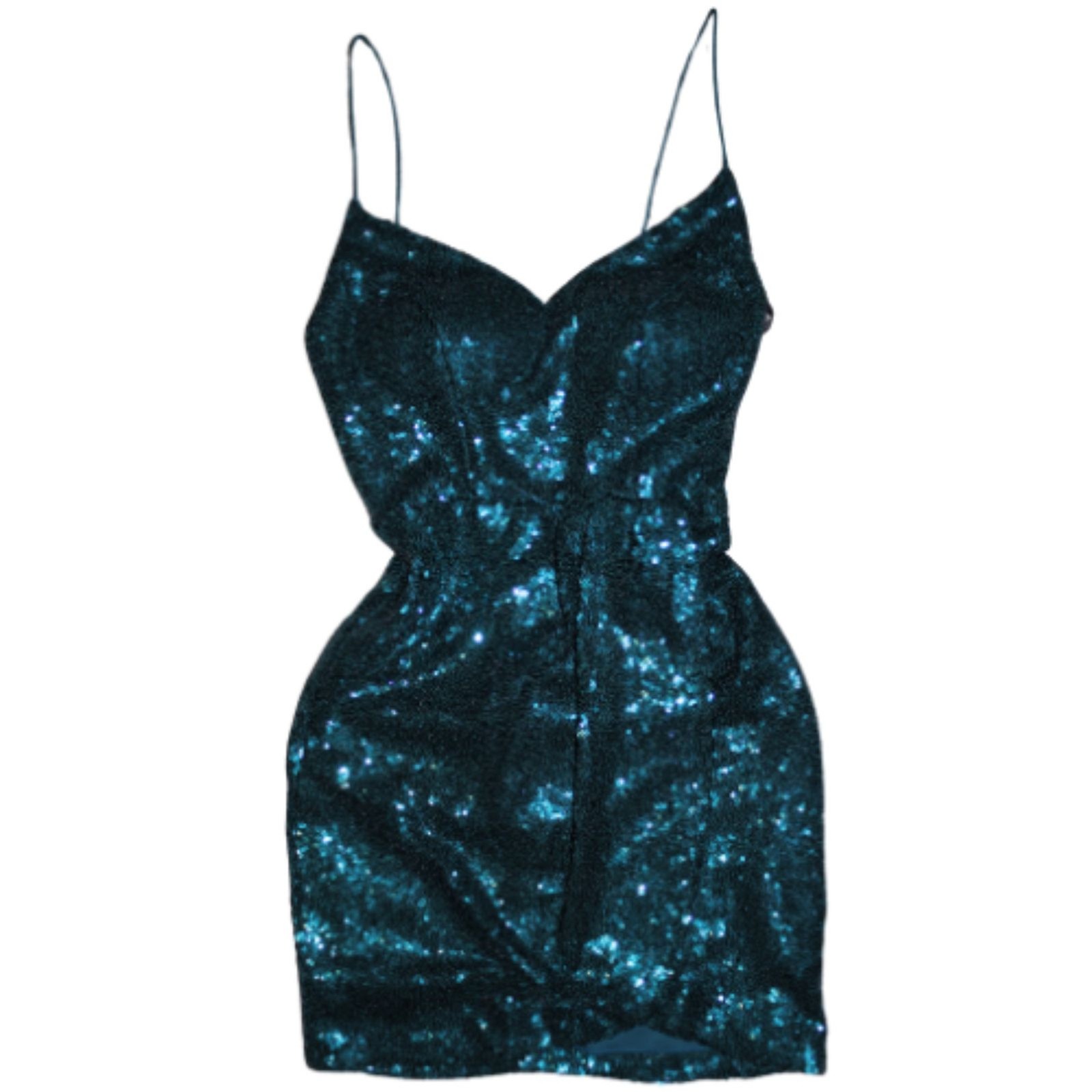 B Darlin Teal Sequin Mini Dress Size 0 Sparkly Party Cocktail Dress