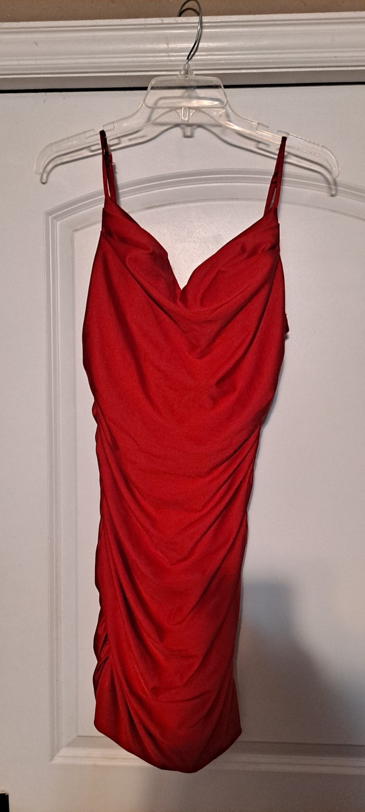B. Darlin 11/12 Cowl Neck Shirred Bodycon Homecoming Dress Womens