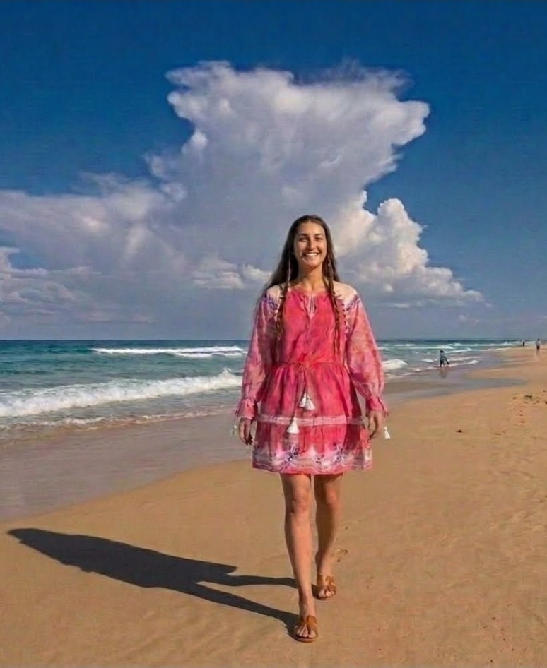 Misslook Pink Embroidered Boho Gypsy Tassel Tunic Dress, Pink Size M Summer