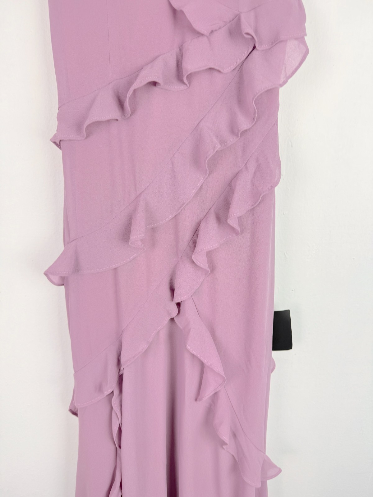 NWT Lulus Fancy Sweetness Lavender Ruffled Lace-Up Sleeveless Maxi Dress XXS