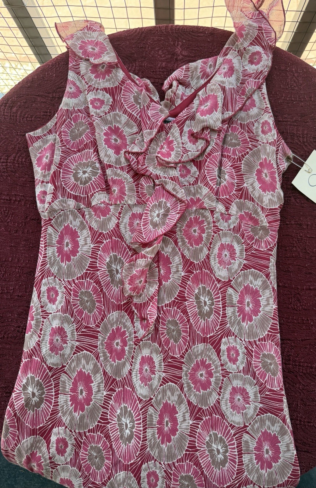 Jonathan Martin Studio 100% Silk Dress Y2K Boho SZ 8