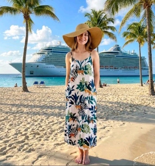 NEW Corey Lynn Calter Anthropologie Tropical Print Midi Tank Dress S