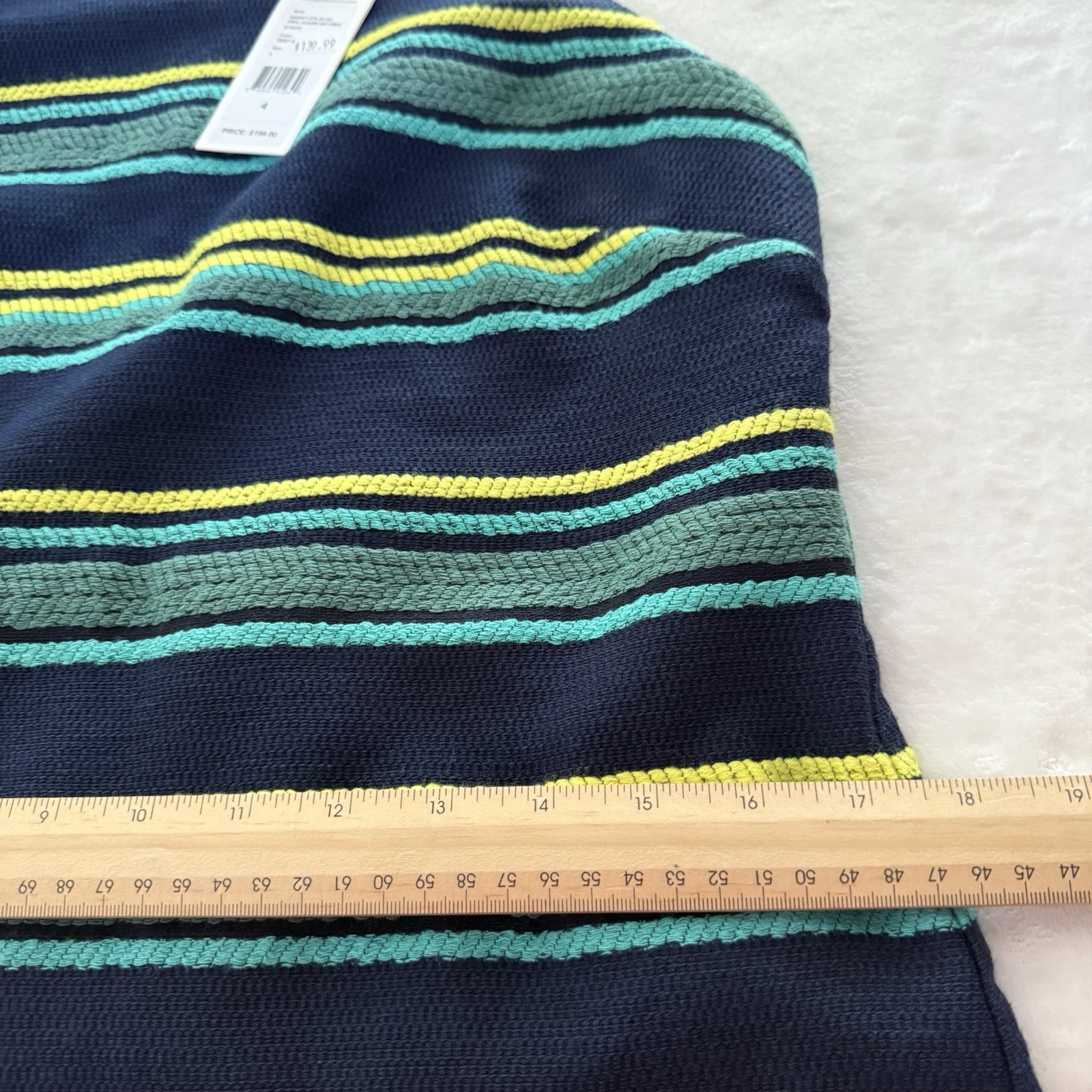 Vineyard Vines Blue, Yellow & Green Striped Shift Dress, Size 4 New Preppy