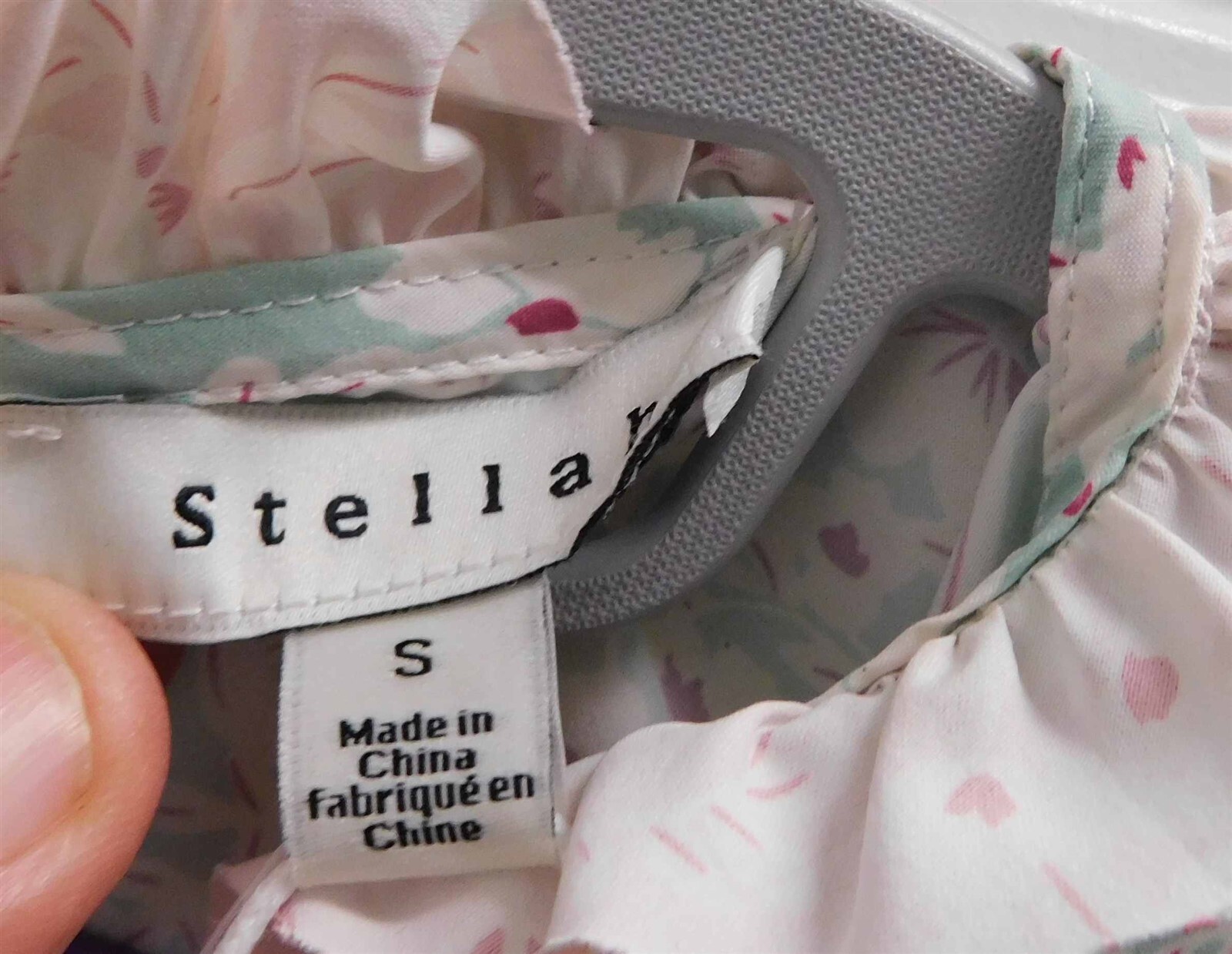 New Stellah SK8514 Floral Multi Color Flounce Dress sz S