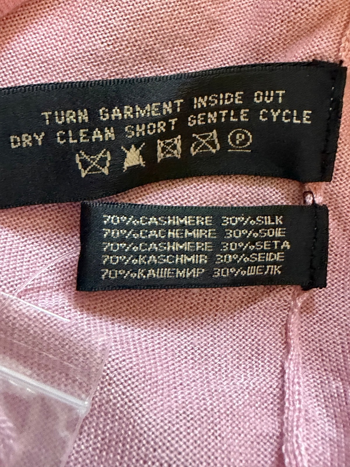 Ralph Lauren Black Label Pink Cashmere-Silk Blend Sweater Dress – Size M – NWOT