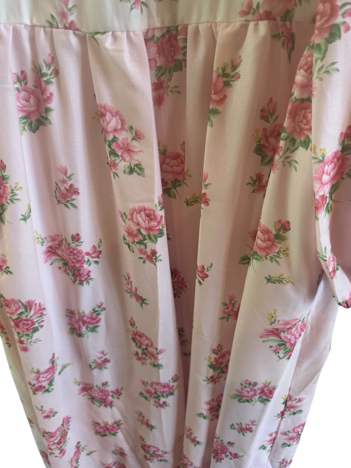 NWT Petal And Pup Juno Rose Print Button Up Maxi Dress Extra Large *Missing Belt