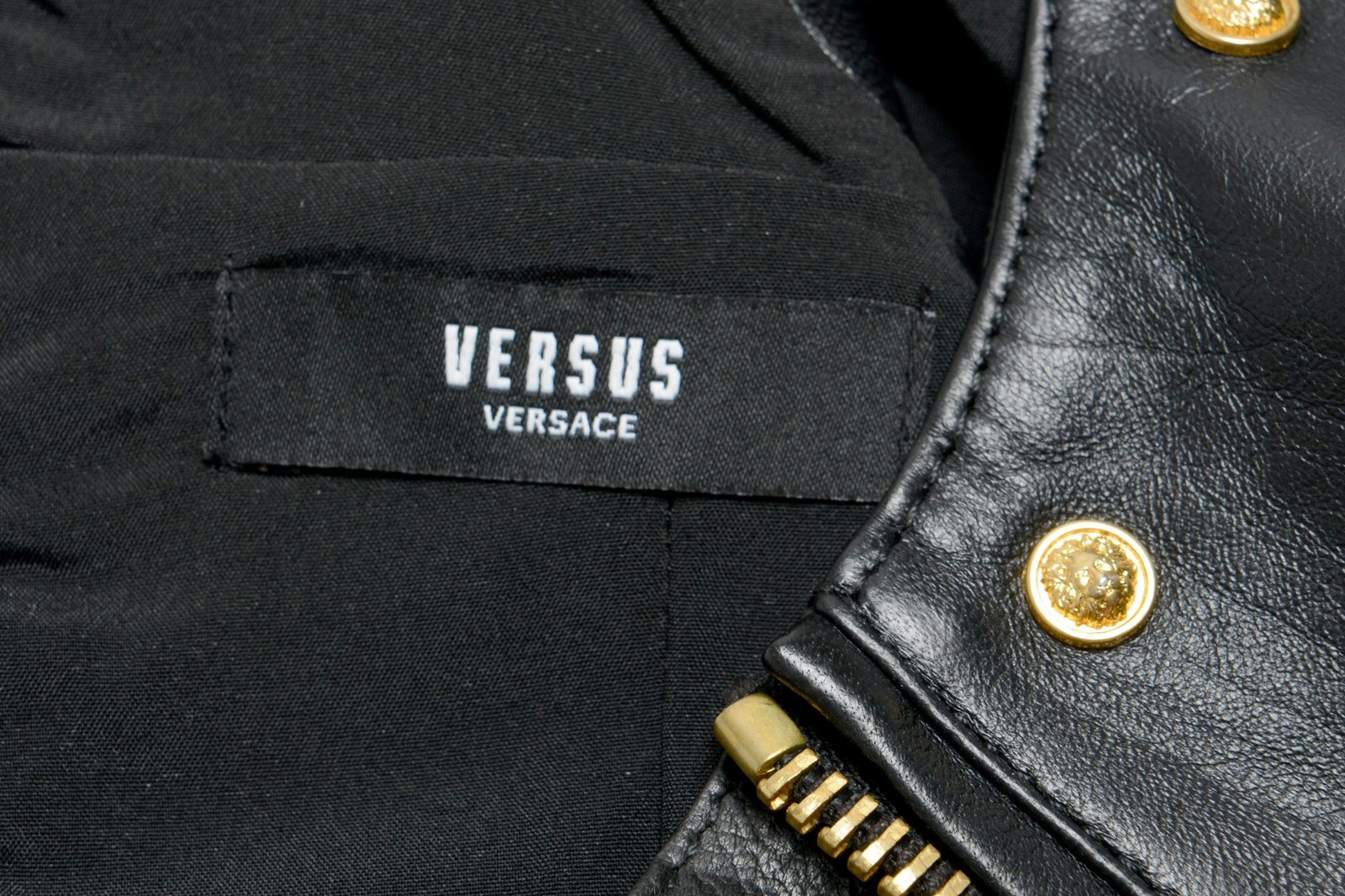 Versus by Versace Women’s Leather Black Sheath Dress Sz XS S M L XL 2XL