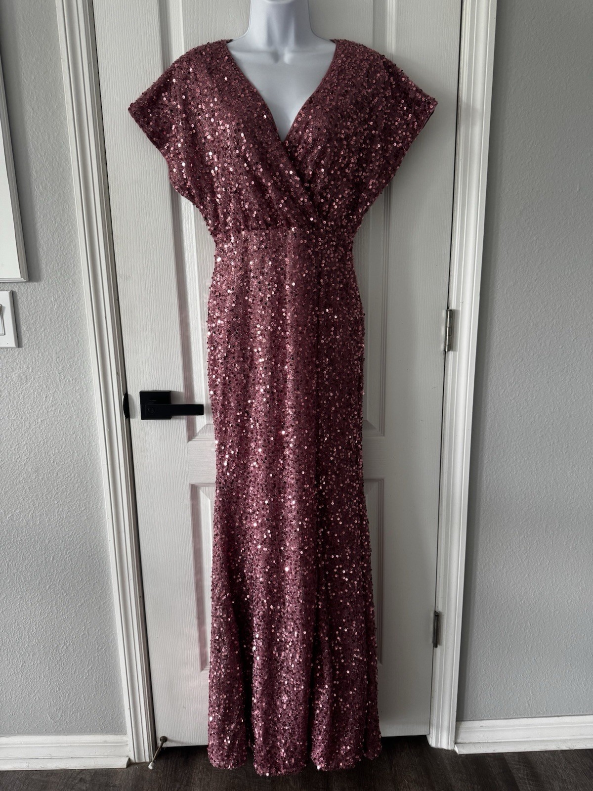 Pink Faeresty Sequence Gown Size M