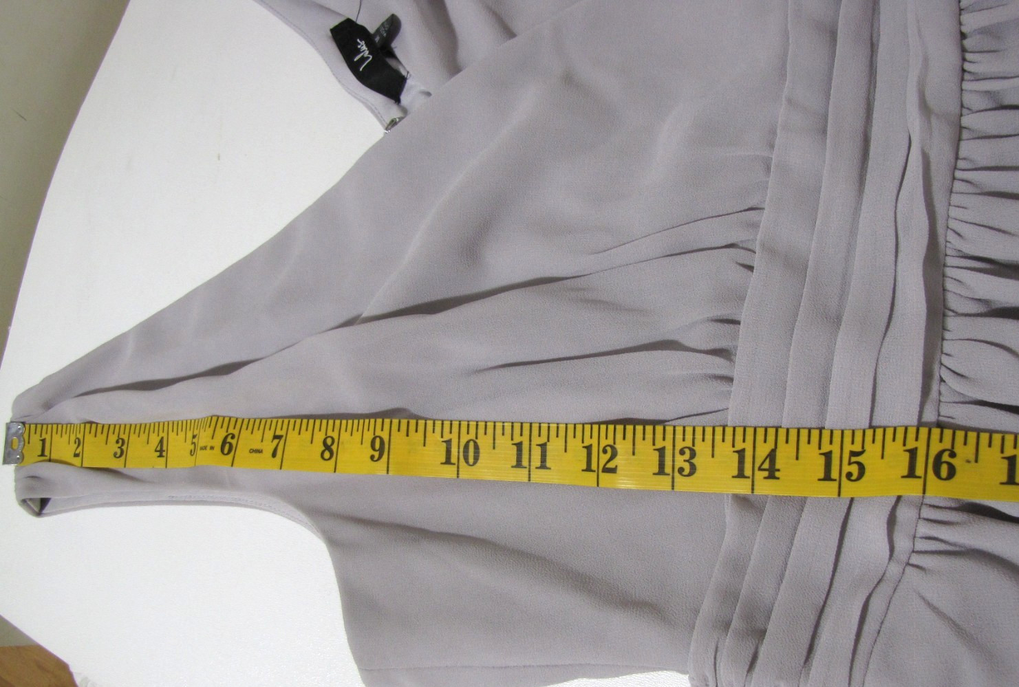 NWT Lulus Maxi Formal Dress Heather-Lavender Chiffon Cross-over-V-neck Wm. M
