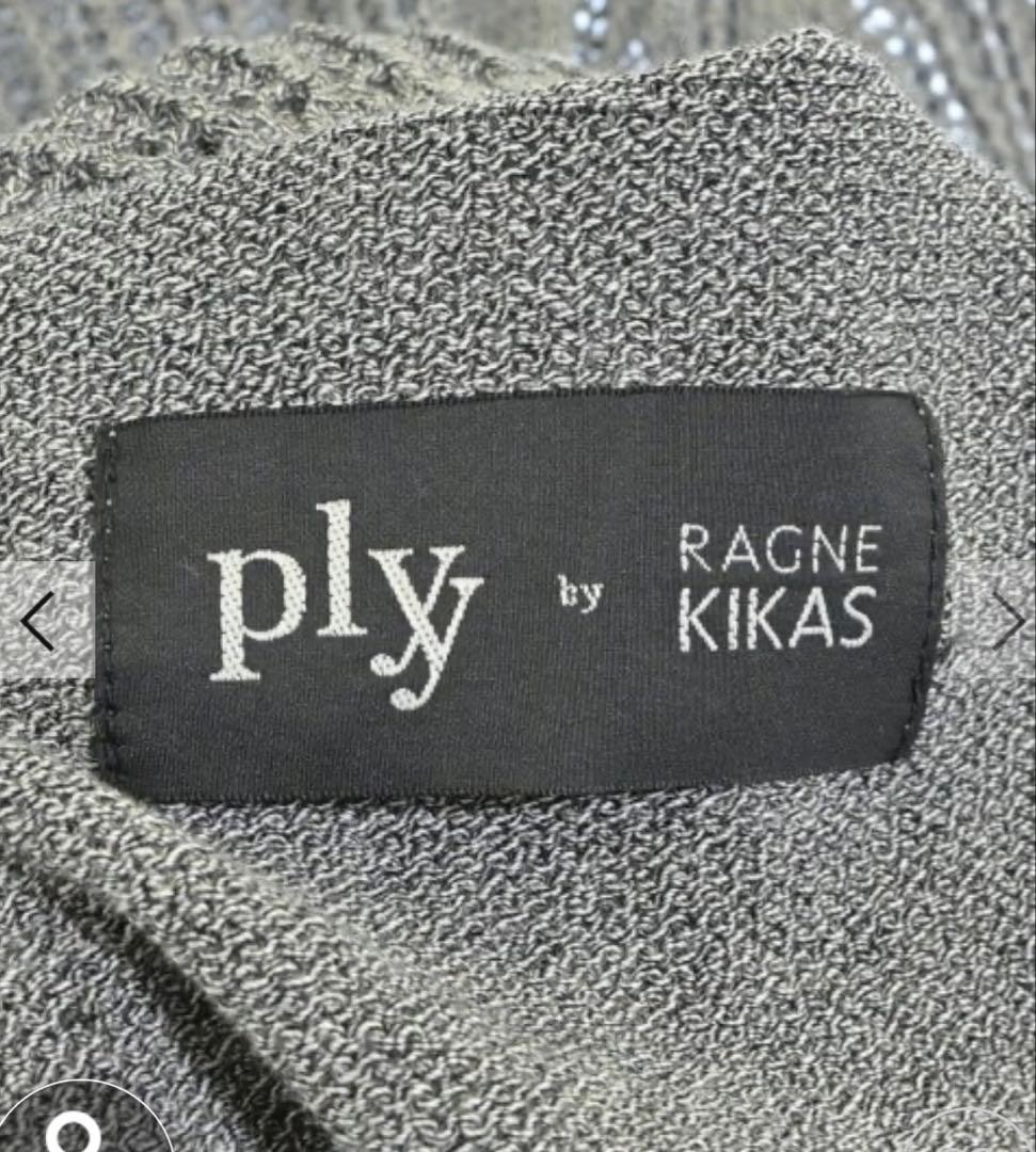 USED PLY BY RAGNE KIKAS KNIT LONG-SLEEVED TOP, GRAY, Y’S SIZE 2 GOOD