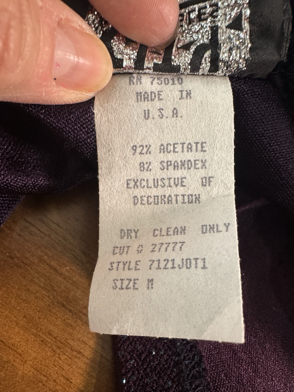 VTG Y2K Whimsigoth City Triangles Celestial Maxi Dress Medium Stretch Hoco Rush