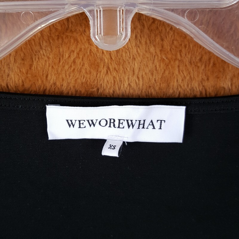WEWOREWHAT Dress Womens XS Black Pullover Long Sleeve Cut Out Maxi Stretch $148
