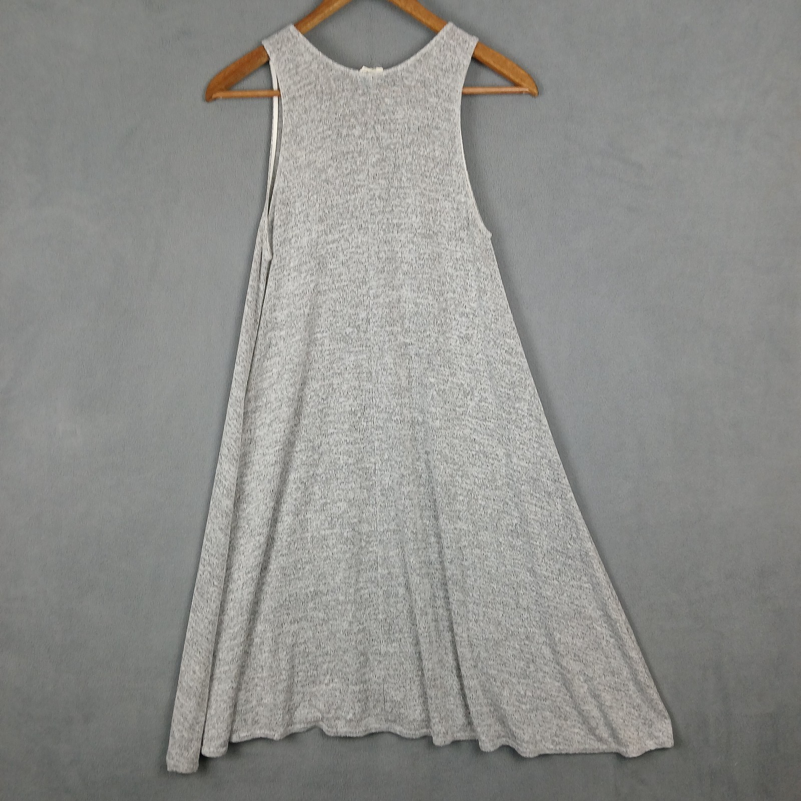Wilfred Free A Line Swing Dress Womens XS Heather Gray Stretch Knit Sleeveless