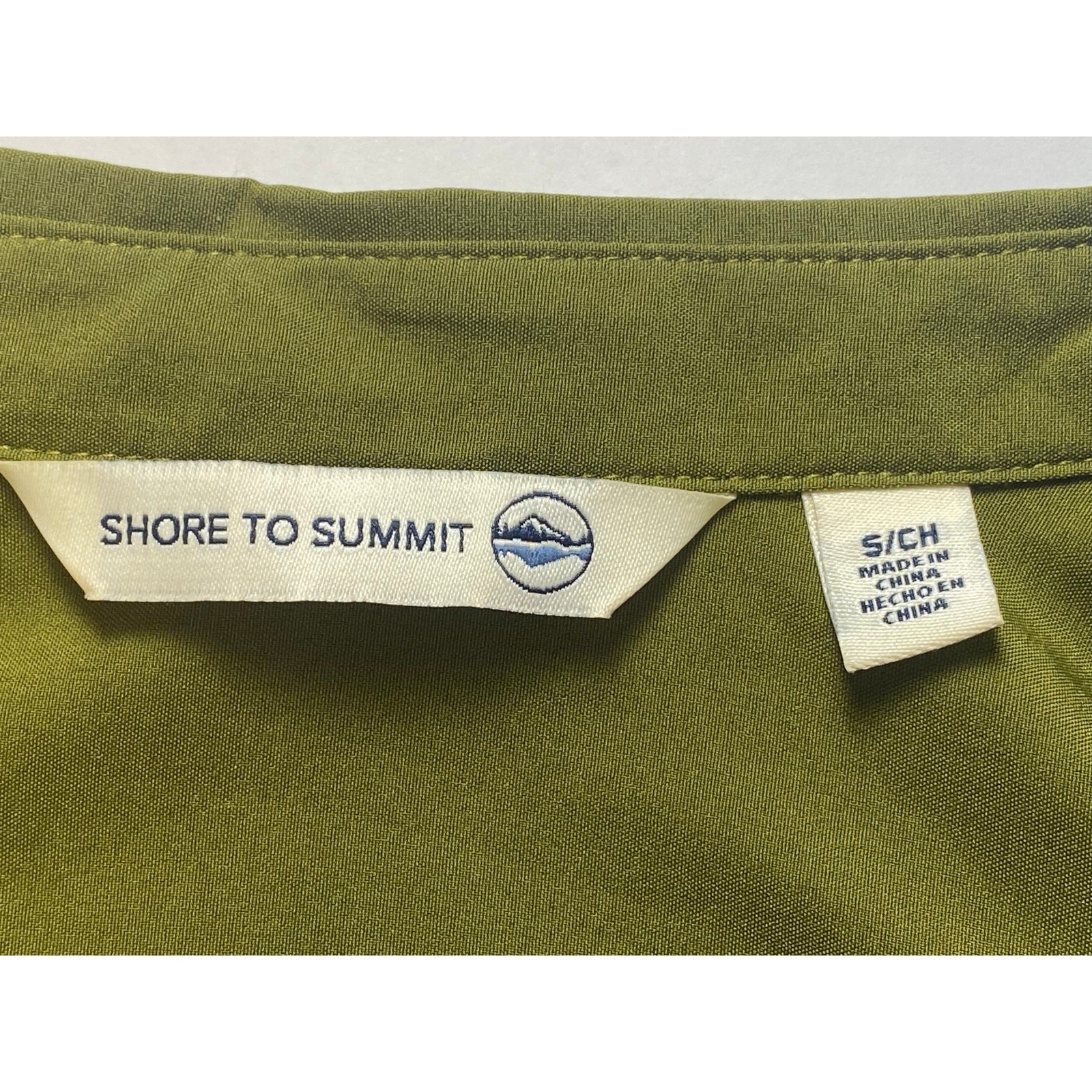Shore to Summit Utility Tunic Mini Dress Avocado Outdoor Women’s Size Small
