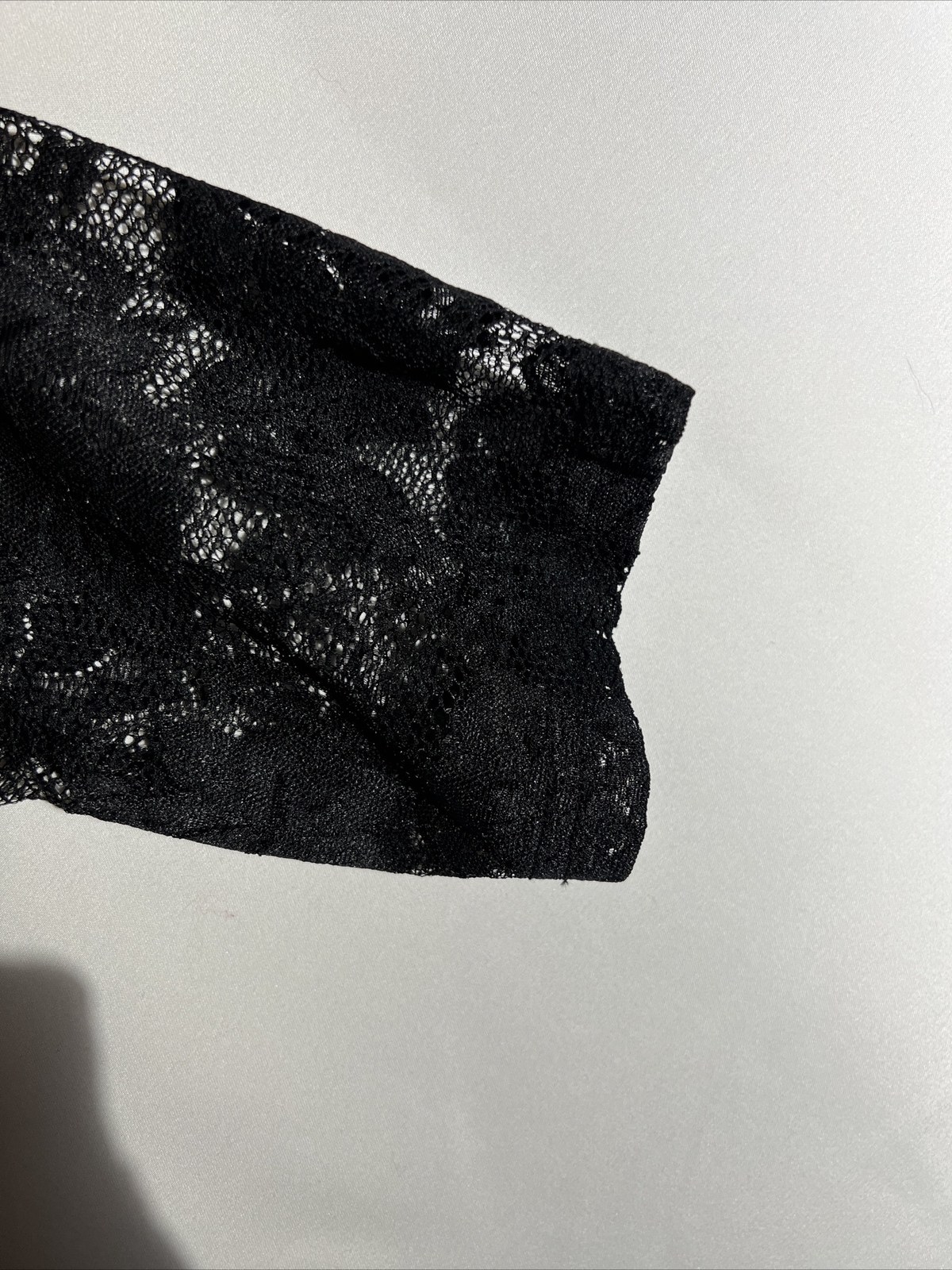 Miusol Black Lace Fit & Flare Pleated Sz XLarge 3/4 Sleeve Dress NWT