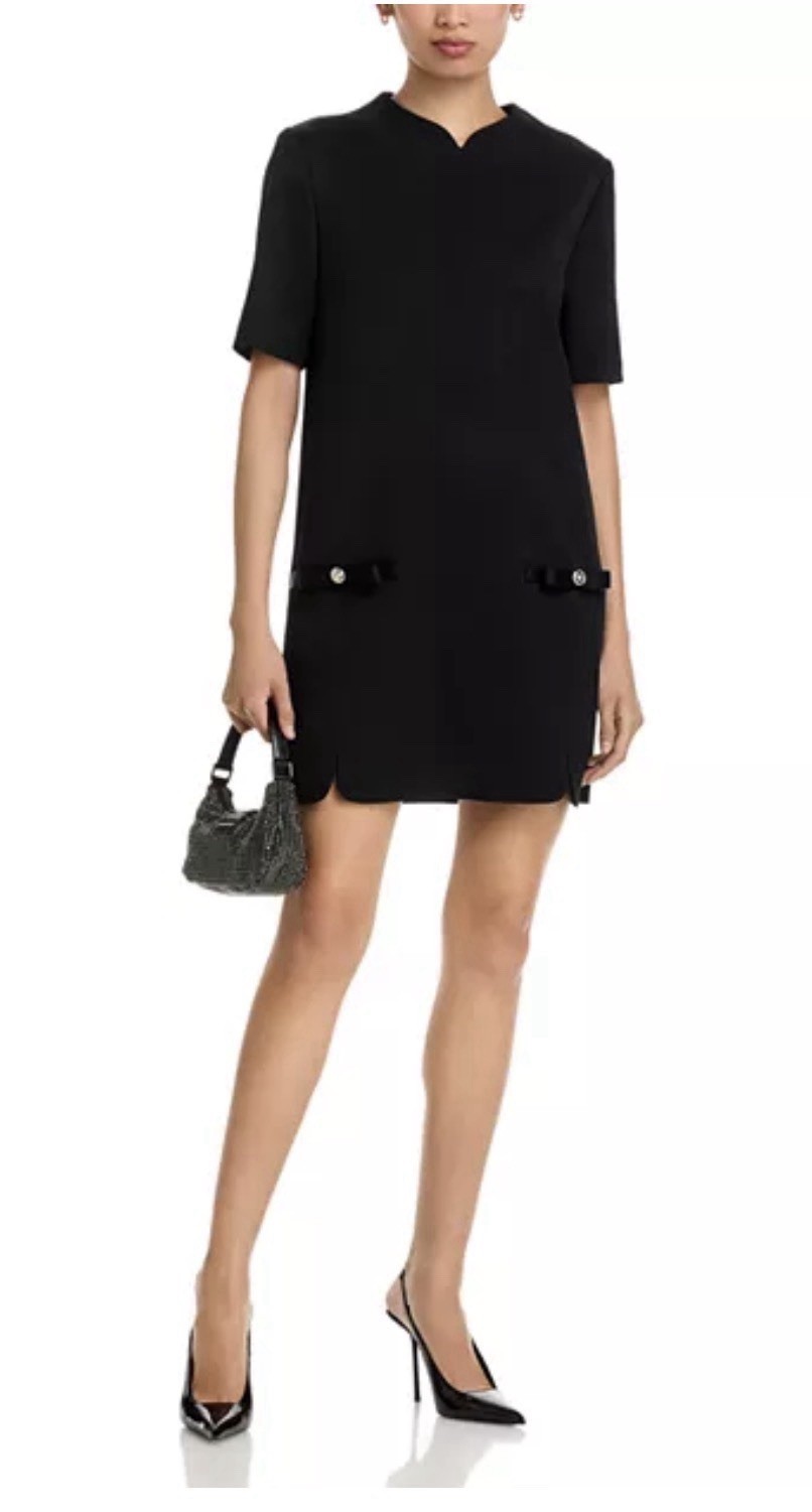 Versace Wool Blend Shift Dress Size 40 / 4