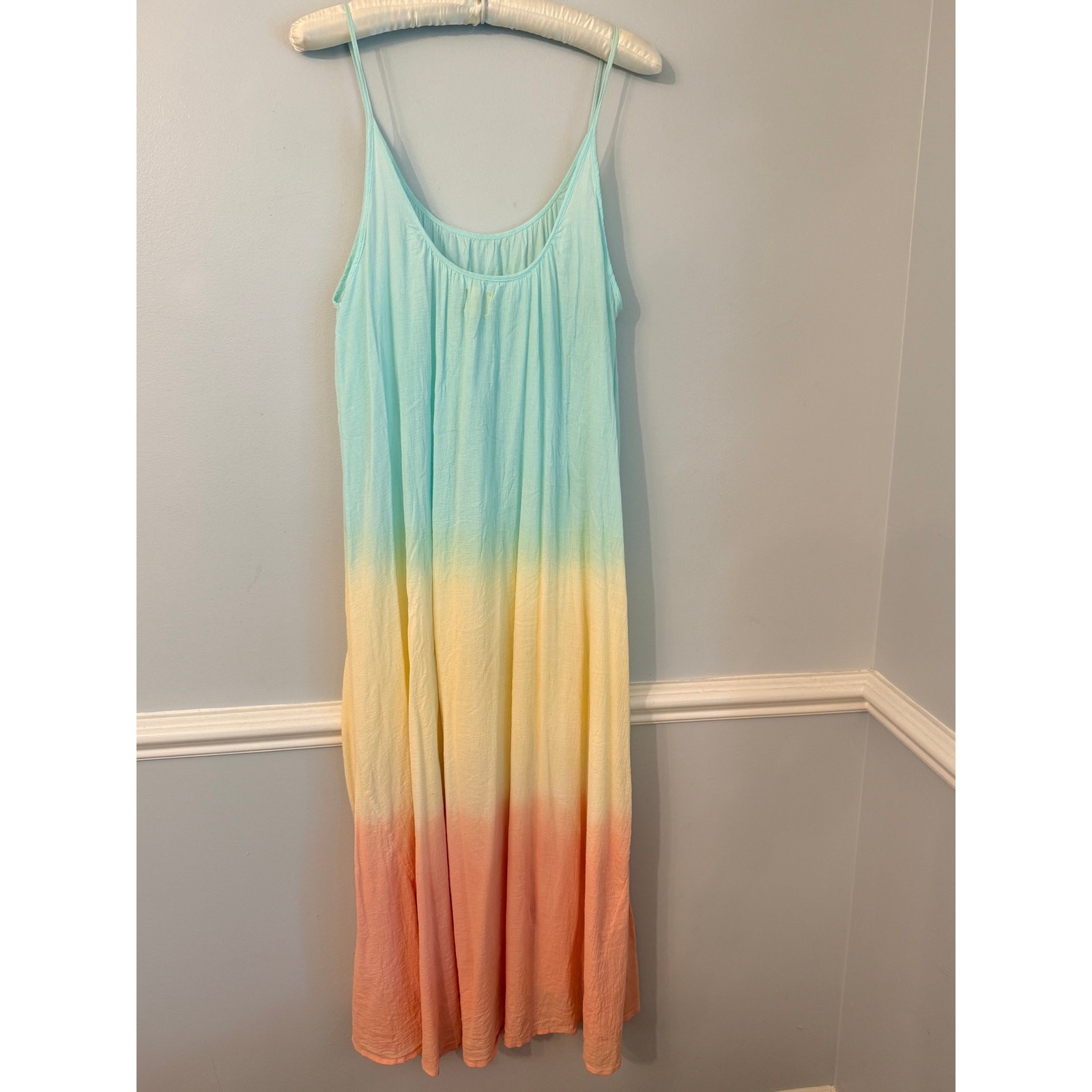 9seed Resort Ombre Cotton Maxi Dress One Size Made in California