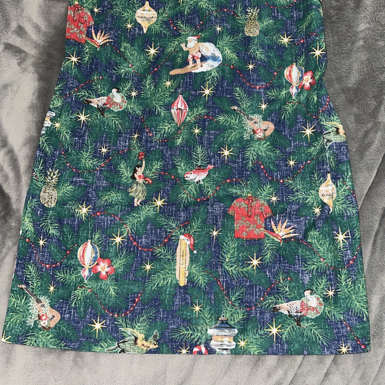 NWT 2022 REYN SPOONER Size 4 Christmas Mele Kalikimaka Zipper Women’s Dress W13