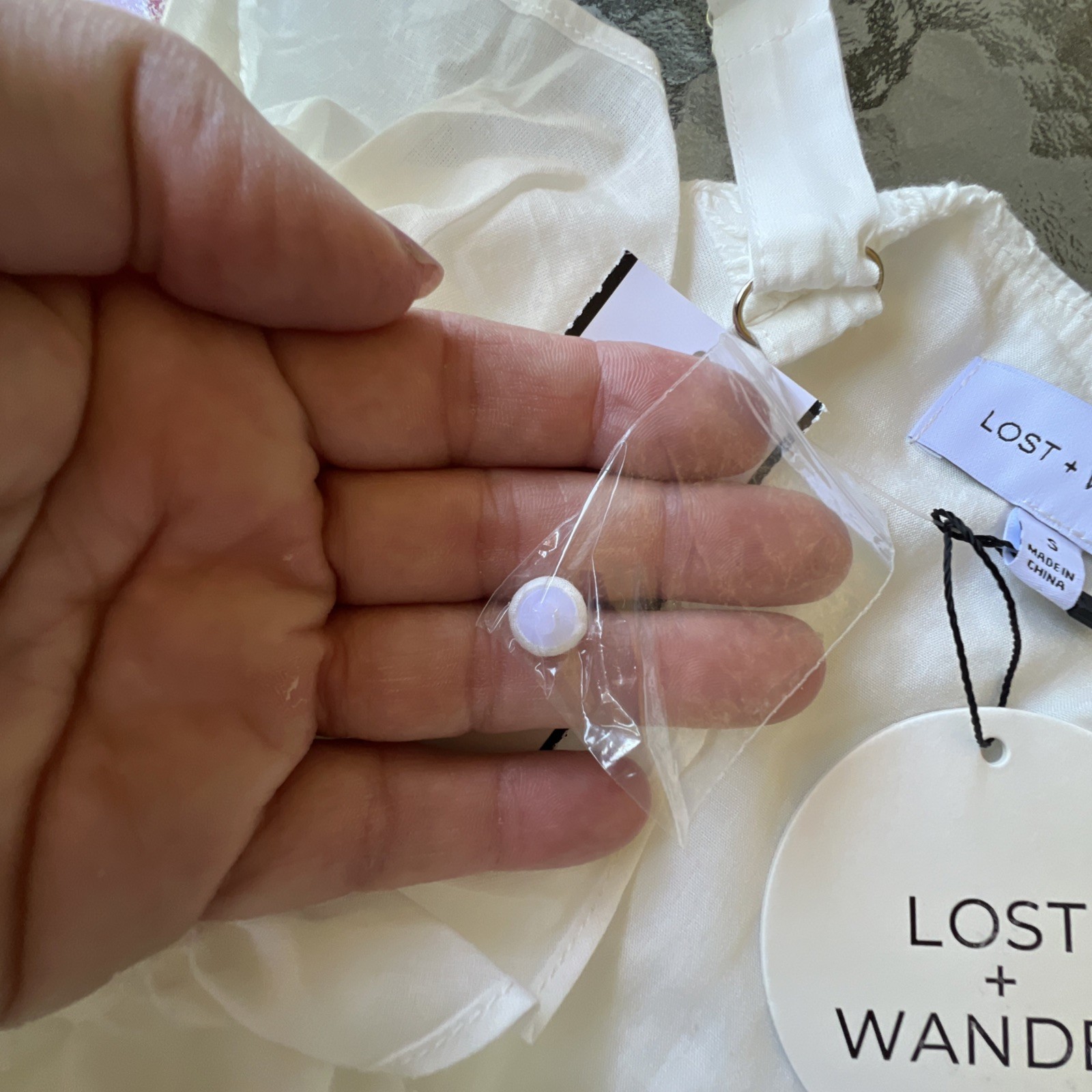 Lost + Wander Sundrenched Midi Dress Off White Cottage Core Small Bohemian