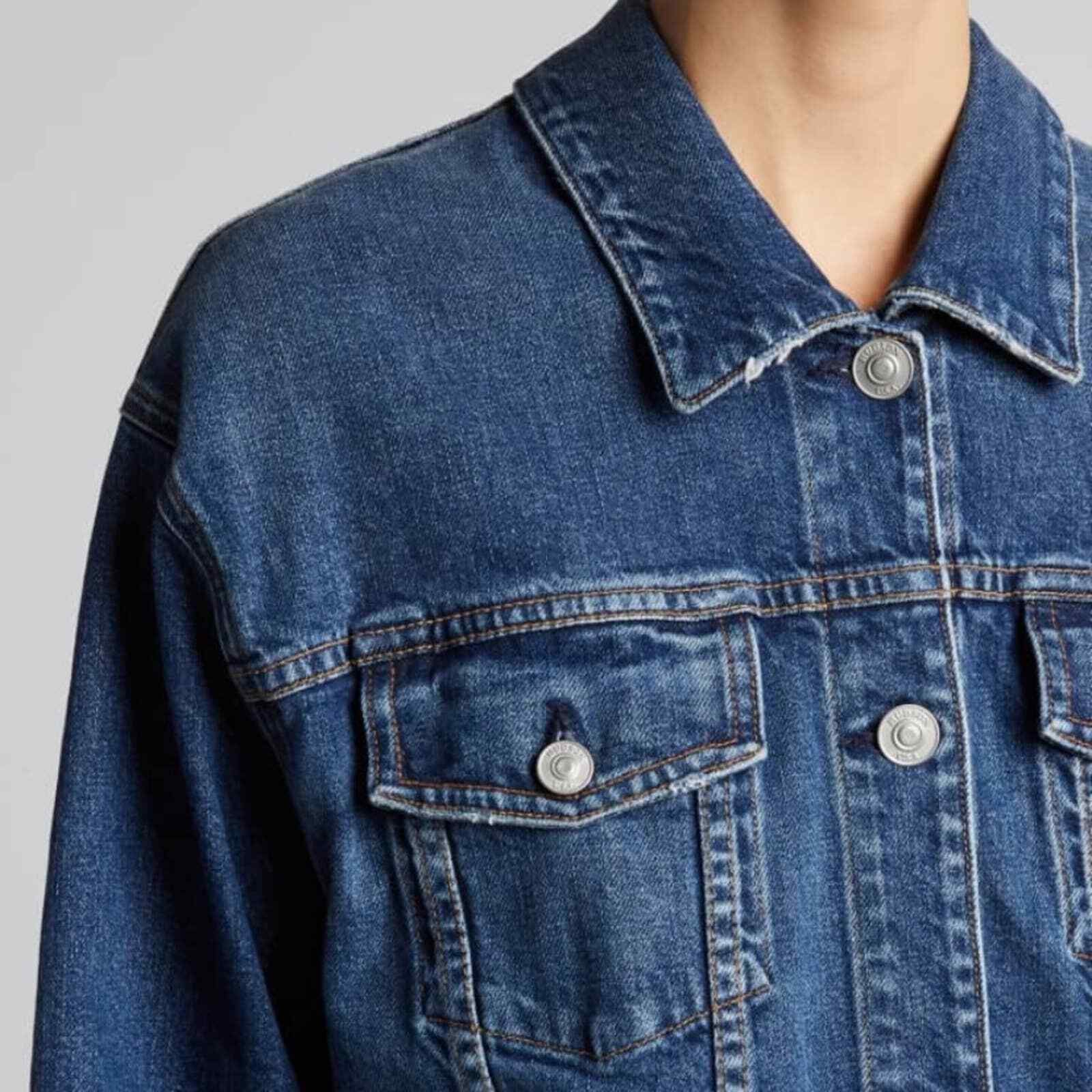 Hudson Drawstring Grommet Denim Dress