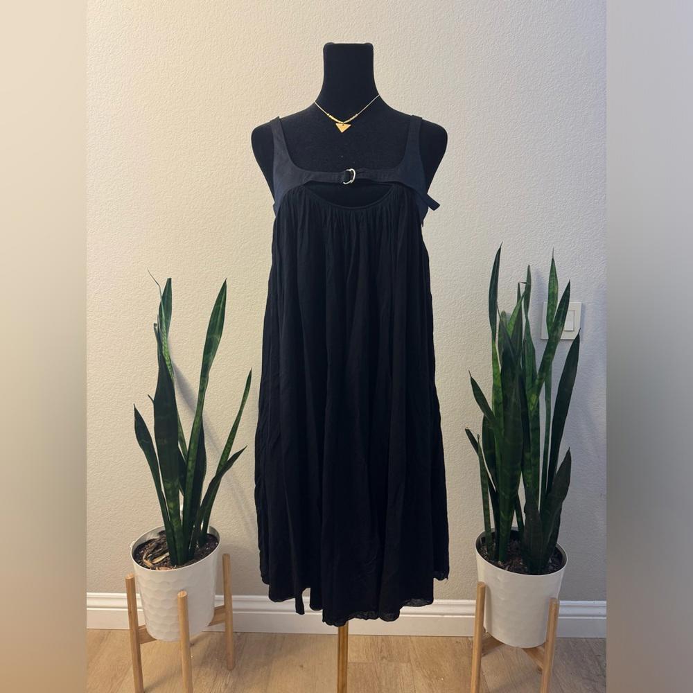 NWOT SUSANA MONACO BABY DOLL DRESS SLEEVELESS CUTOUT ZIPPER BLACK SMALL