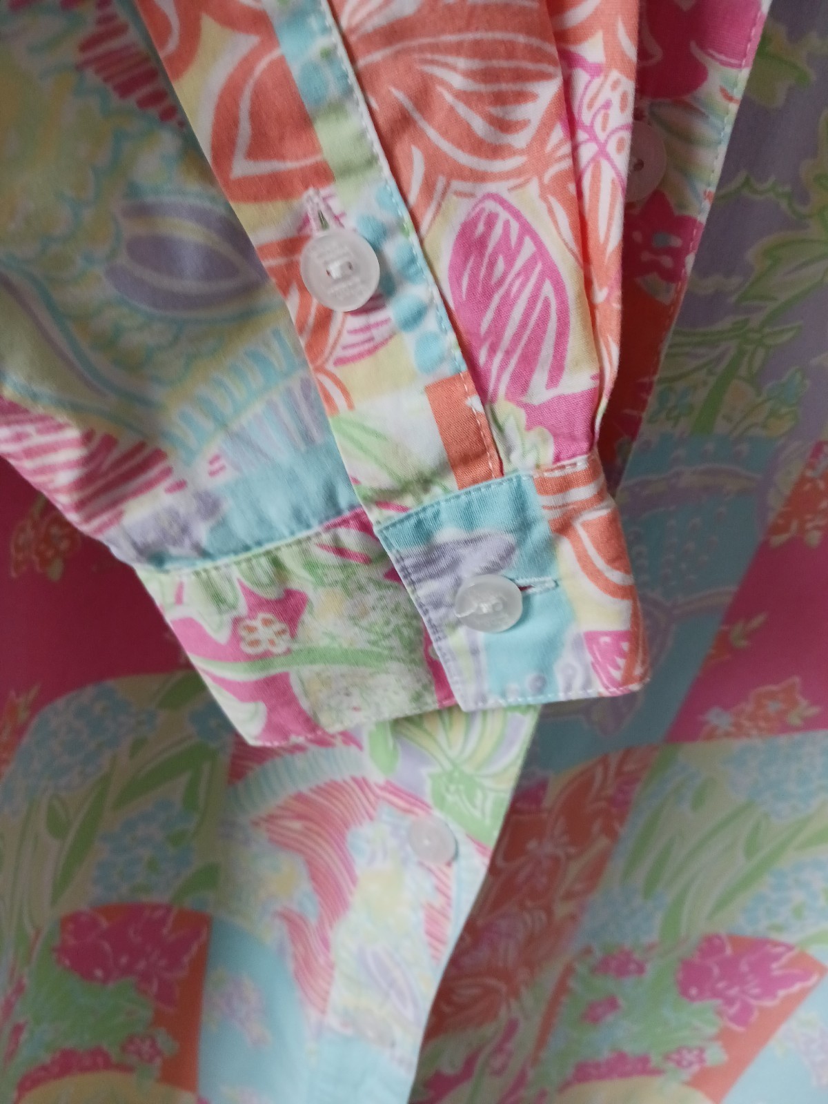 Vintage Lilly Pulitzer White Label Patchwork Dress RARE Tropical