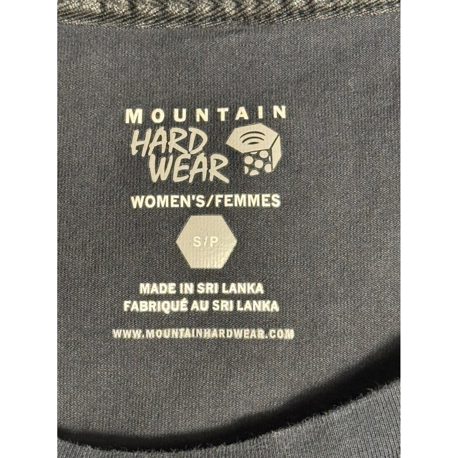 Mountain Hardwear Womens S P 34in Long Sleeve Casual Dress Grey Striped