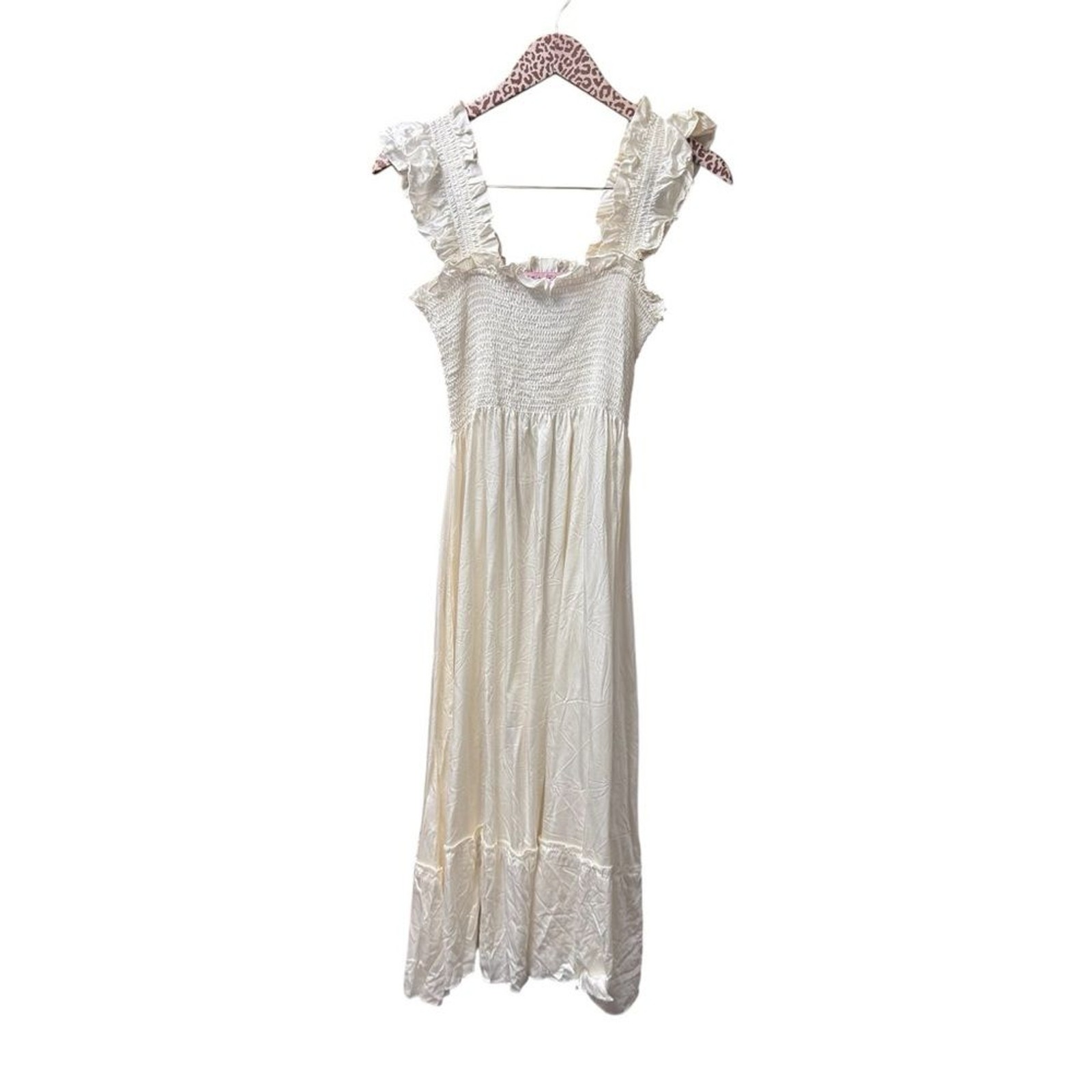 Hill House Home Nap Dress Collector’s Edition 2022 Smocked 100% Silk White Small