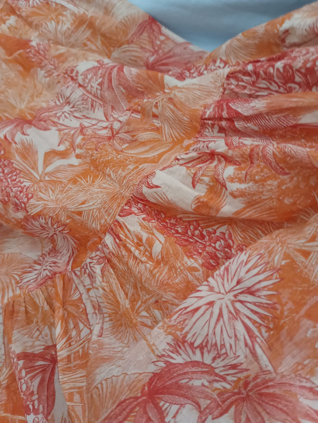 MAX MARA Orange Pattern Long Dress
