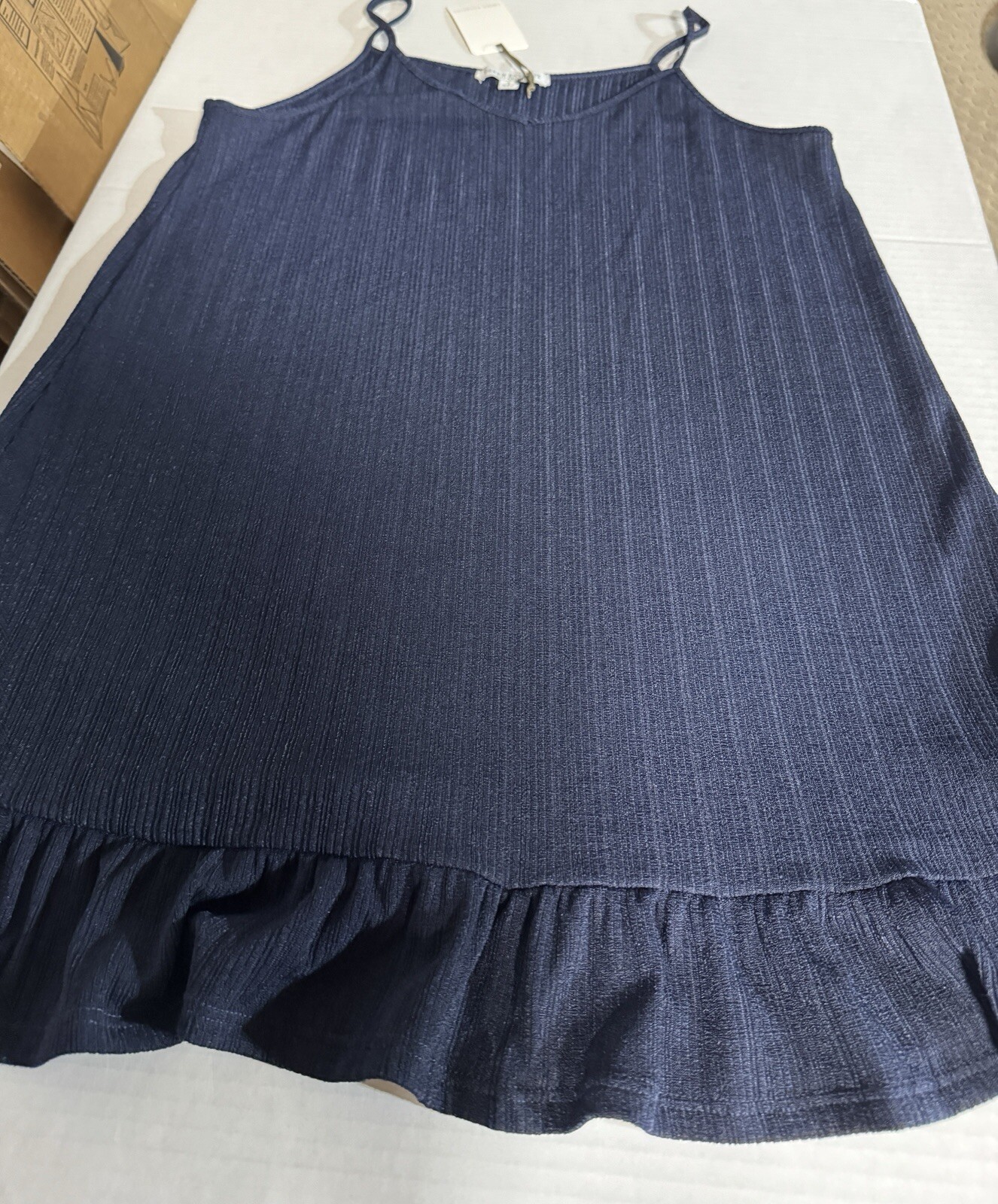 Green Envelope Dress Los Angeles Size Large Blue Ribbed Beach Cover Women NWT