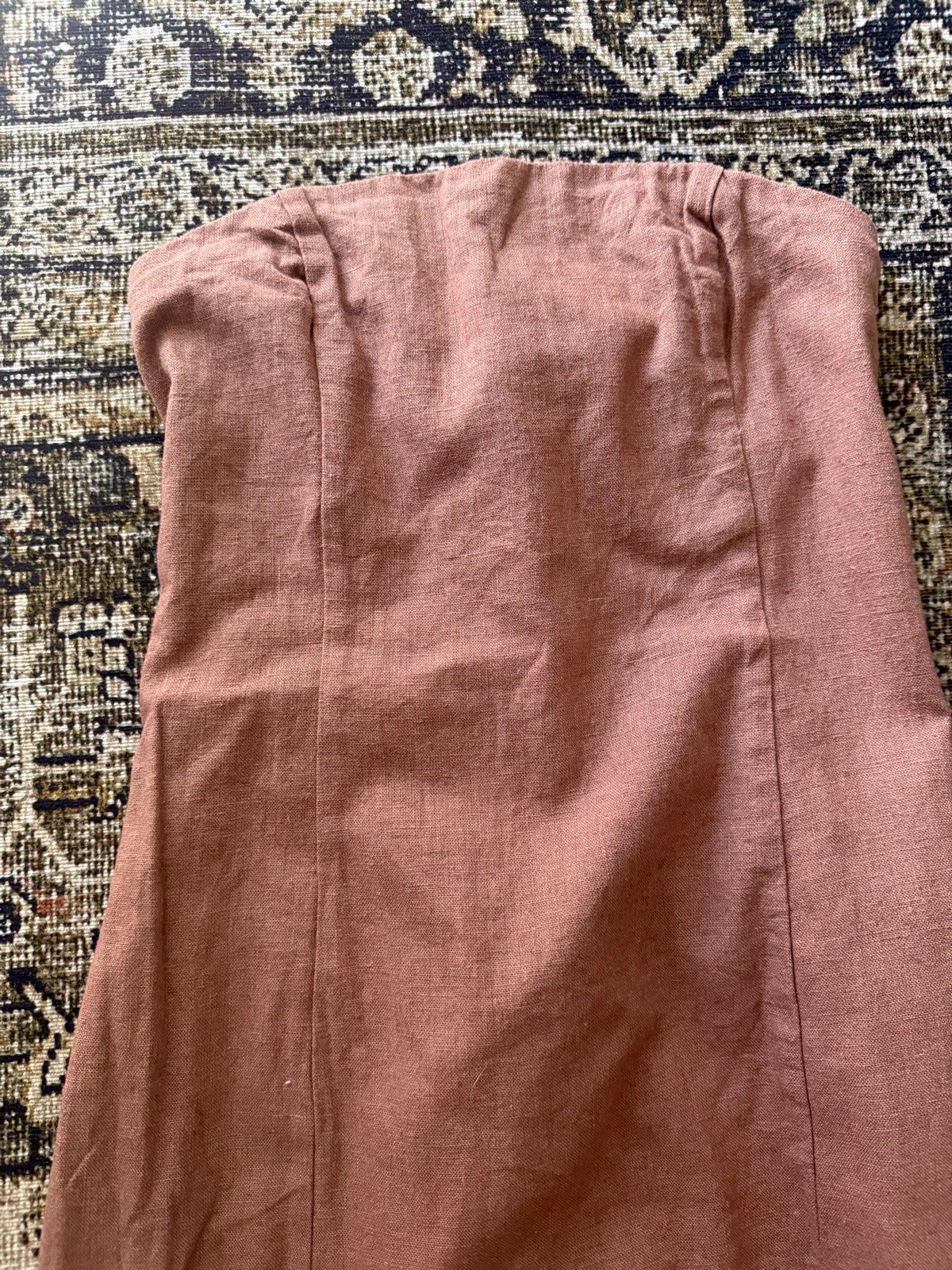 Abercrombie and Fitch Women’s Rust Dress Size XS Strapless Lined