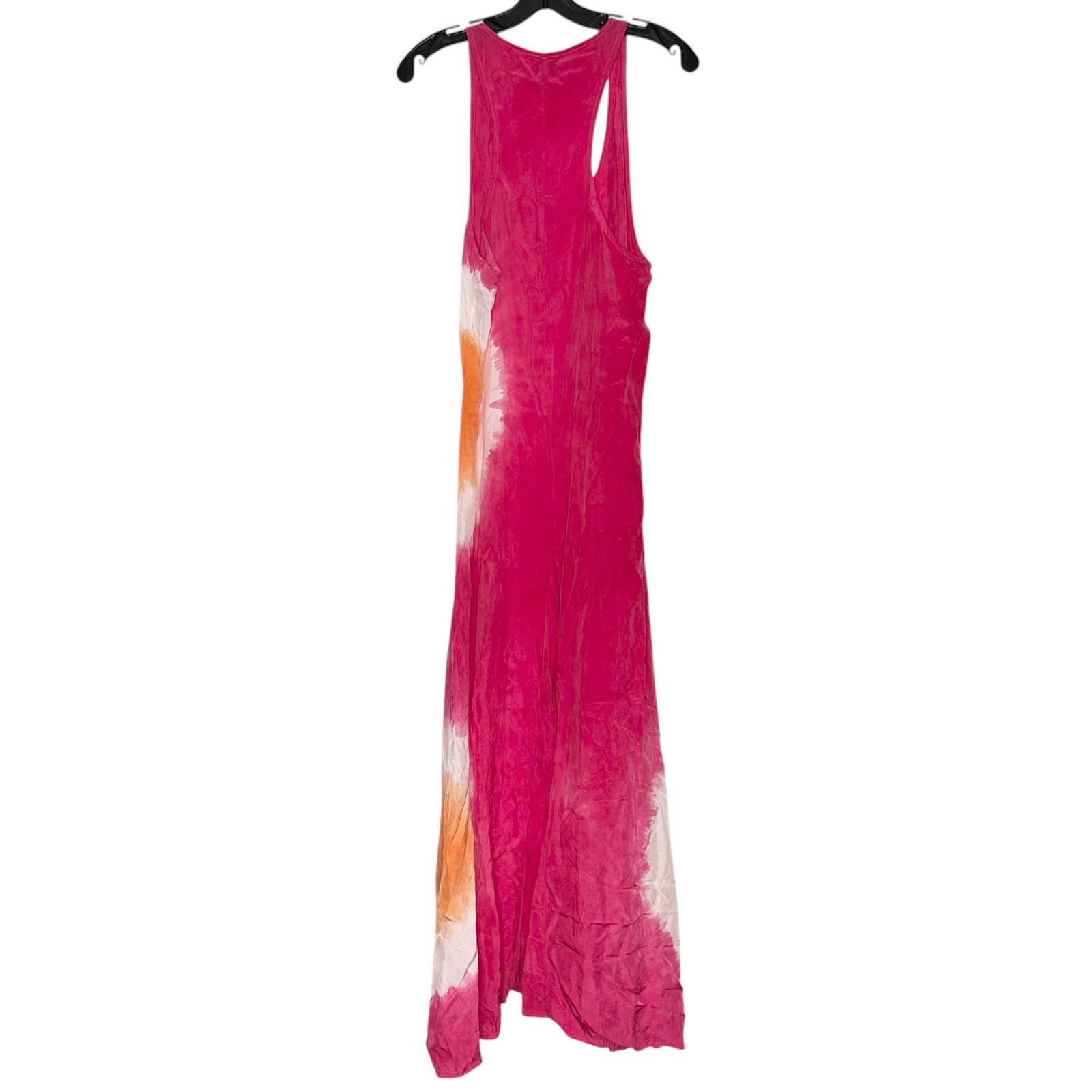 C&C California Pink Tie Dye Maxi Sundress Boho Festival Beach Tropical Resort L