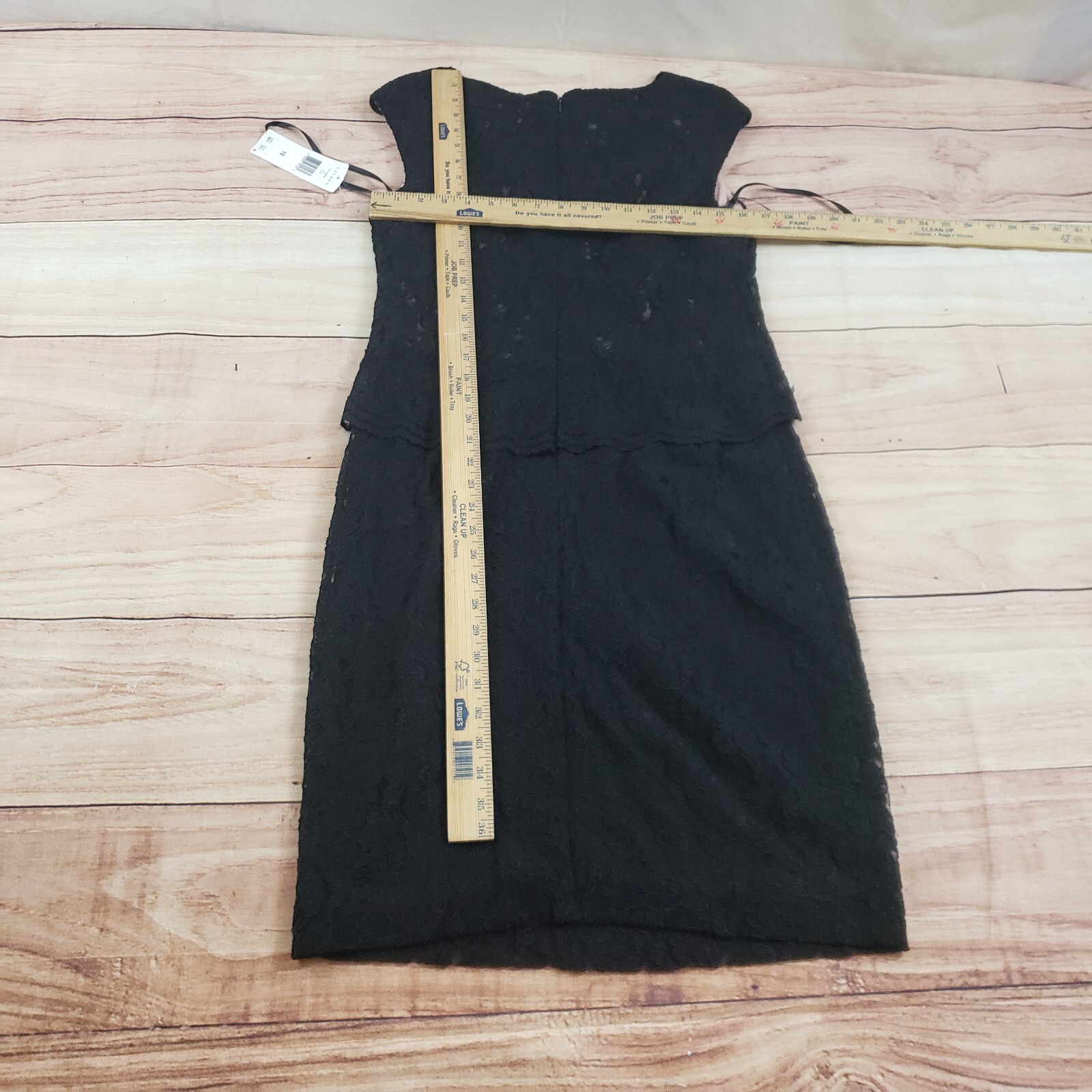 NEW Lauren Ralph Lauren Dress Womens 10 Black Pencil A-line Lace LRL Ladies