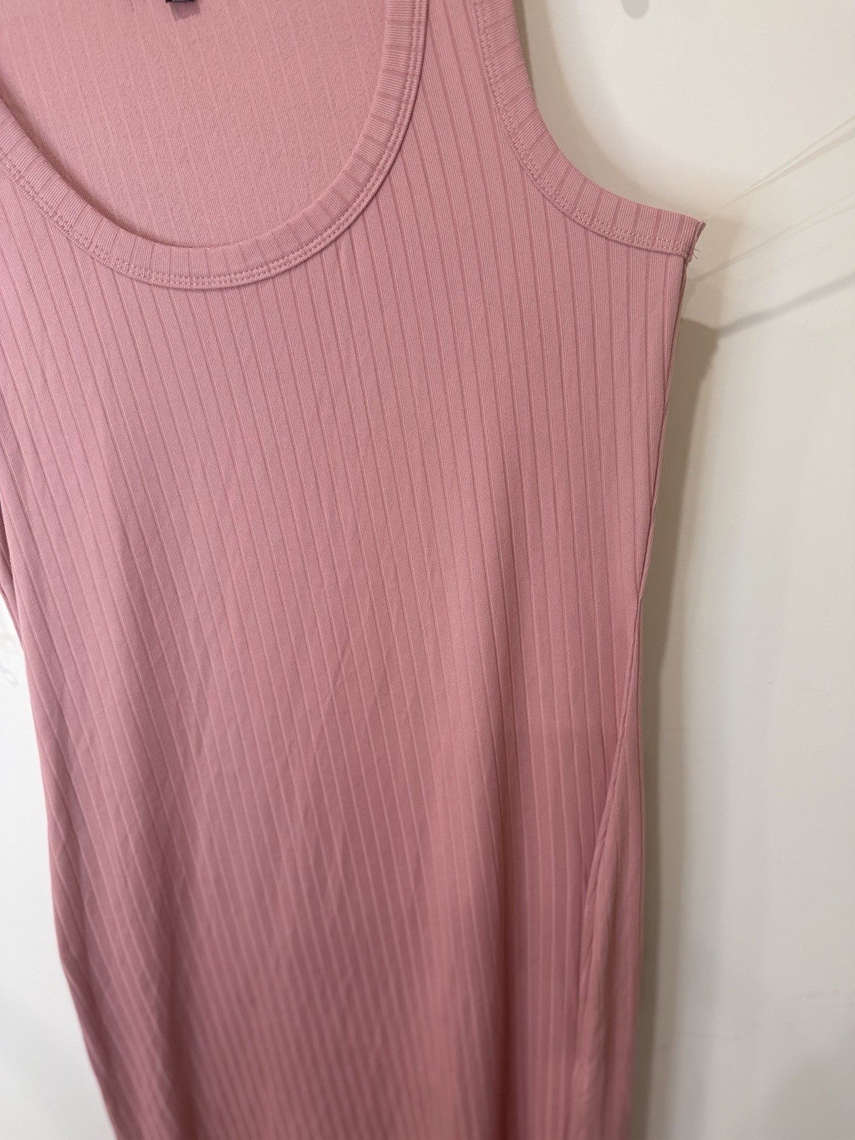 Absolutely Love It Maxi Dress XL Blush Pink Slim Sleeveless Coquette Party Maxi
