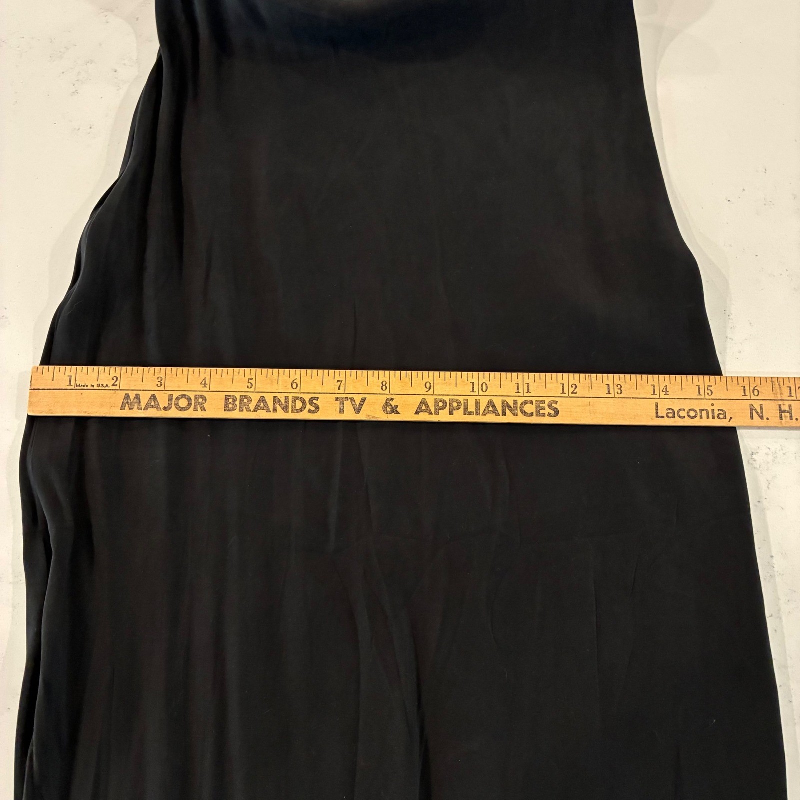 Billy J Maxi Slip Dress 8 Black Minimalist Silky Cocktail Chic Fluid Elegant LBD