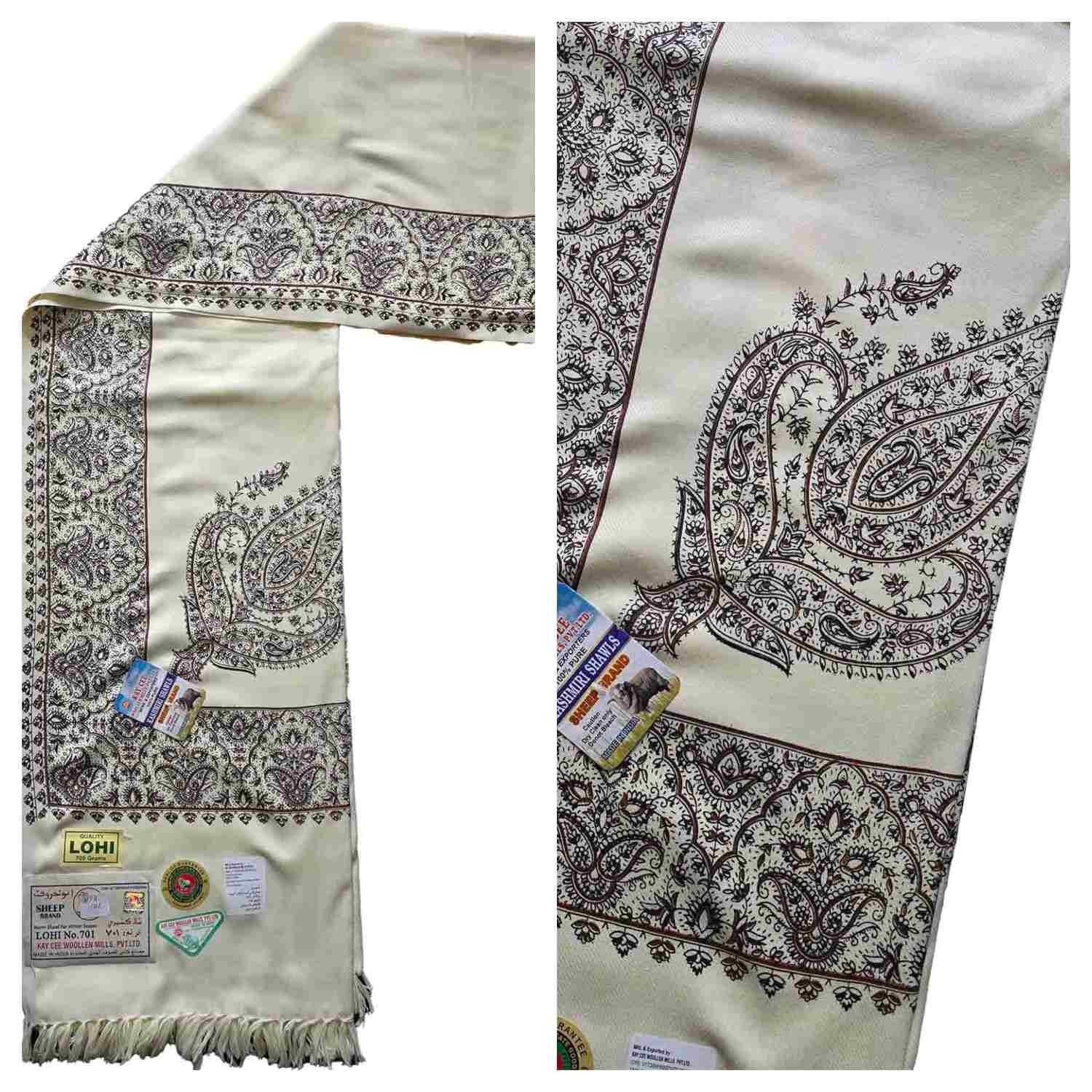 Premium Quality Yemeni Kashmiri Embroidered Shawl Parna Chadar 80″x 42″