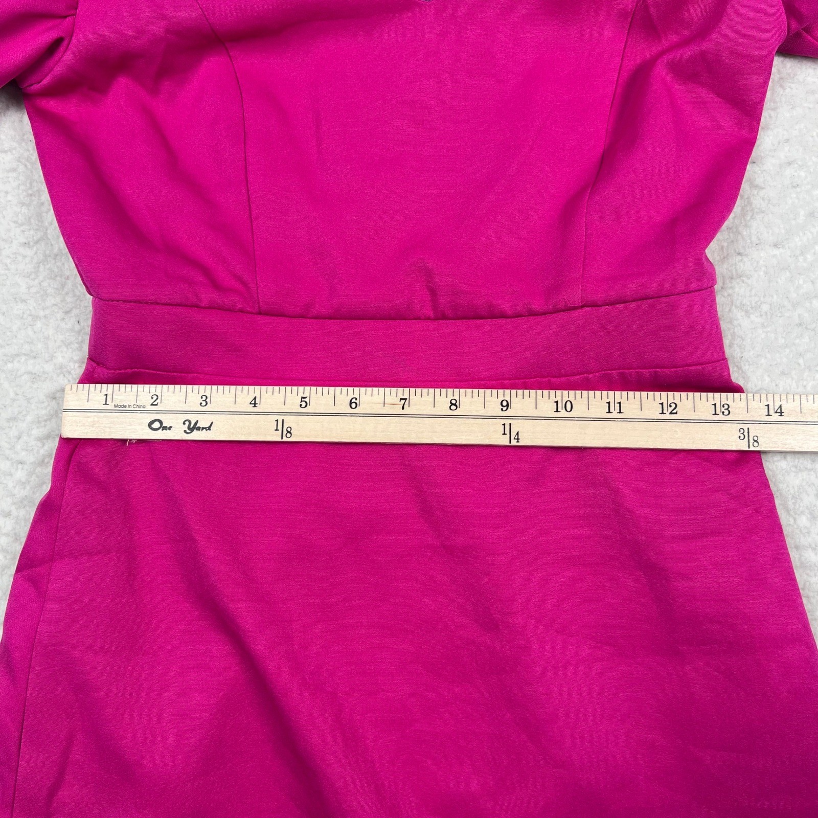 NWT DO+BE Mini Dress Small Magenta Puff Sleeve Sweetheart Neckline Barbiecore