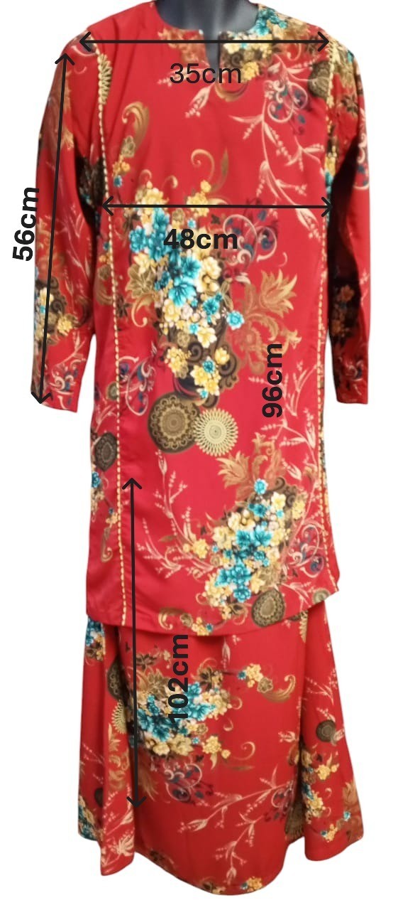 Red Baju Kurung